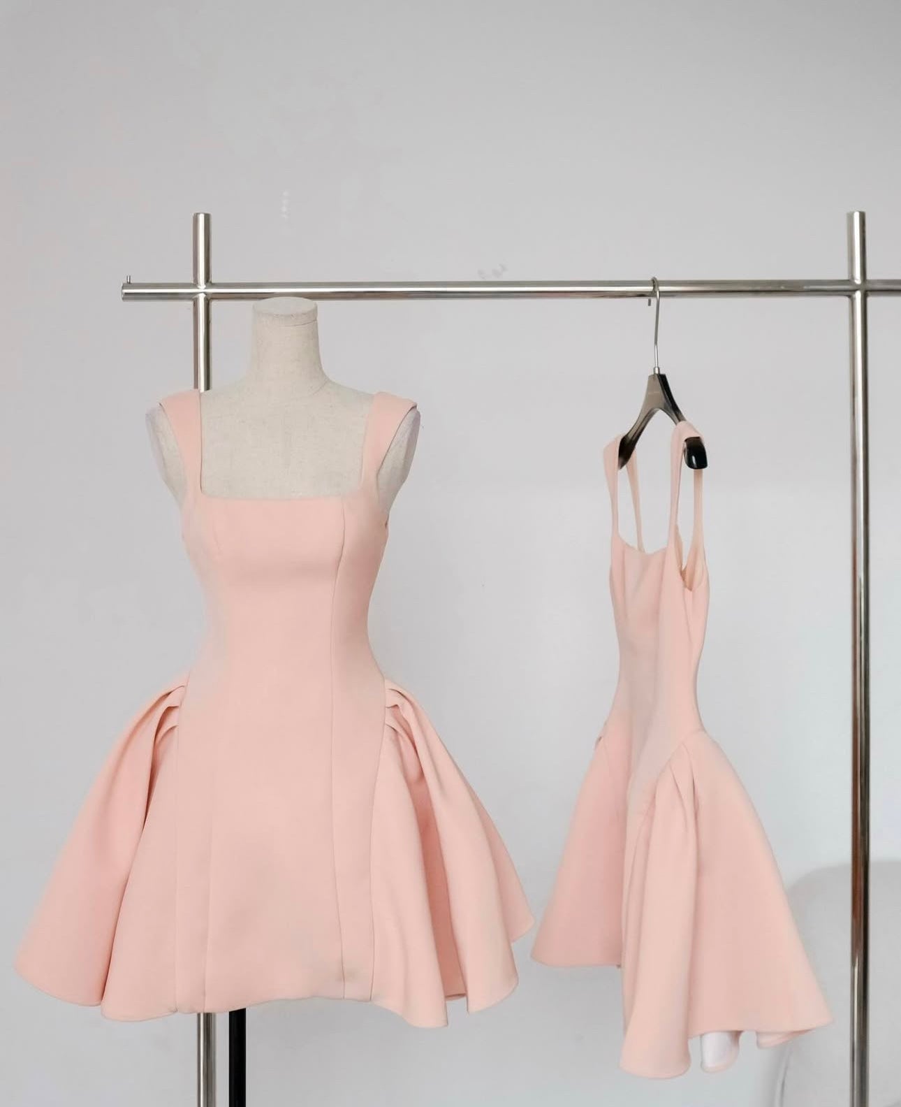 ANGELIE MINI DRESS FOR PARTY, A-LINE SILHOUETTE
