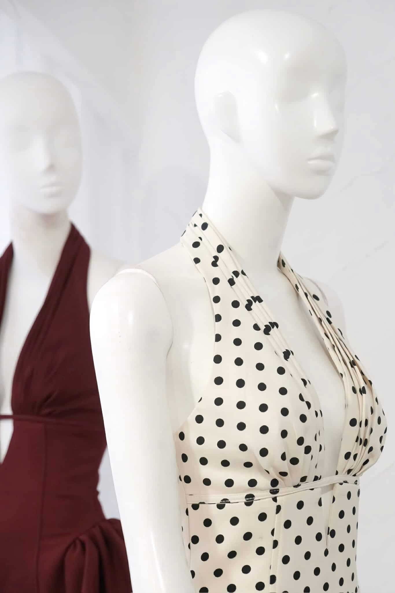 TIFFANY PLUNGE DOT MINI DRESS, PARTY NIGHT OUT
