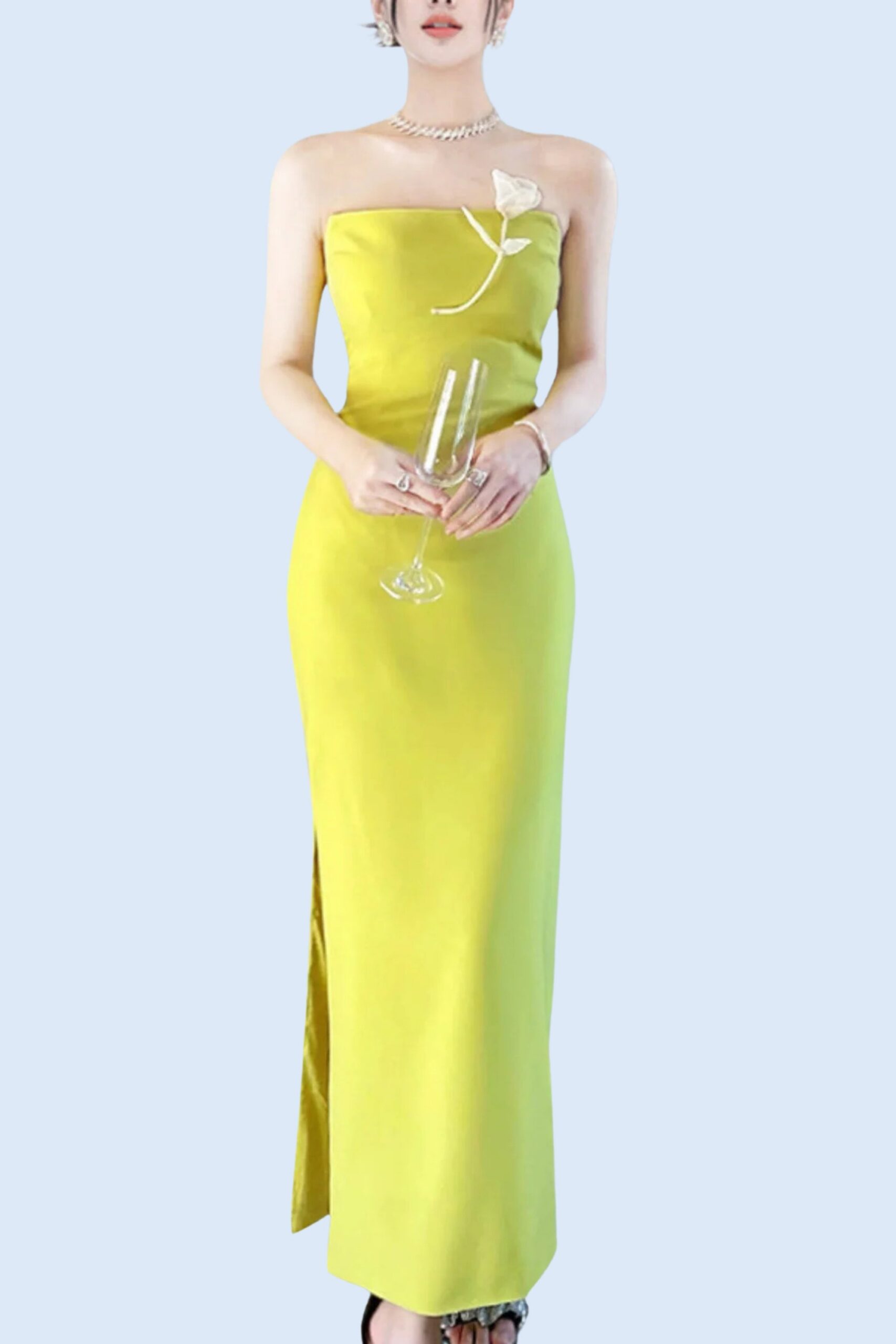 7_0ff7b9b5-1f57-48fe-8e23-9ea9fefc2952 LEMON YELLOW FLORAL SLIT MAXI DRESS FOR WEDDING