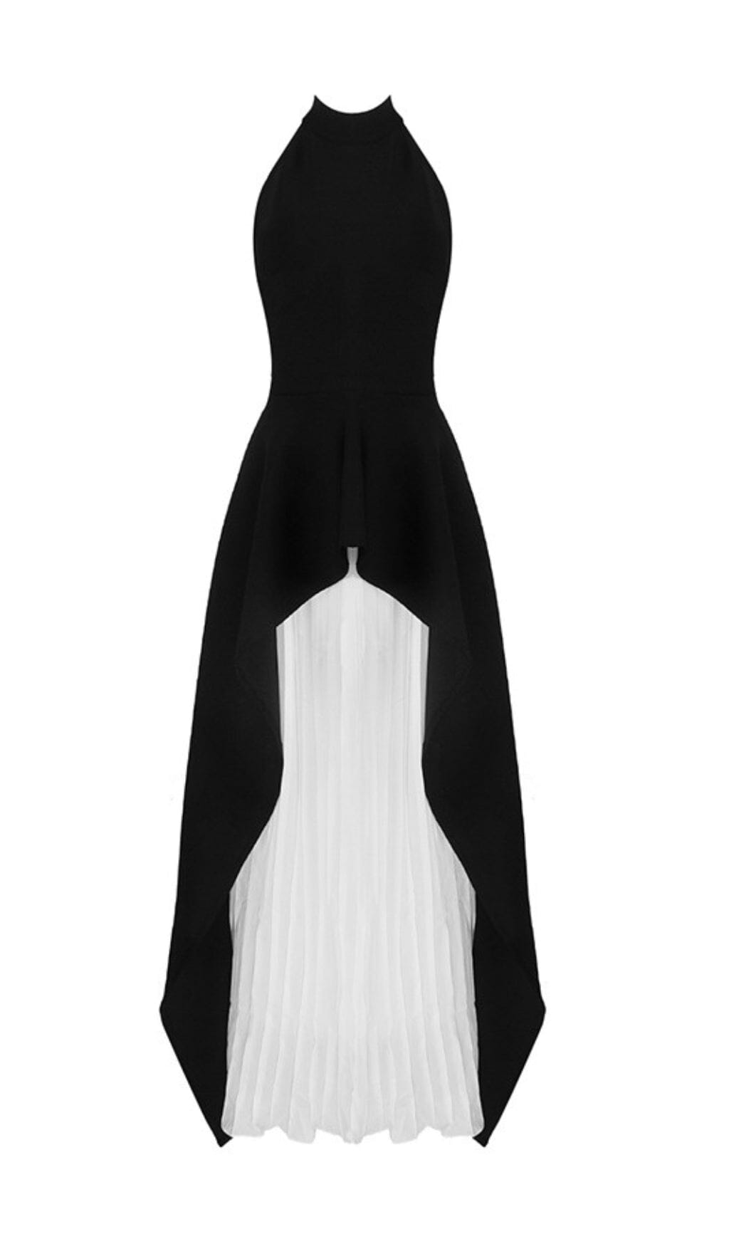 BANDAGE PLEATED PEPLUM MAXI DRESS FOR EVENTS