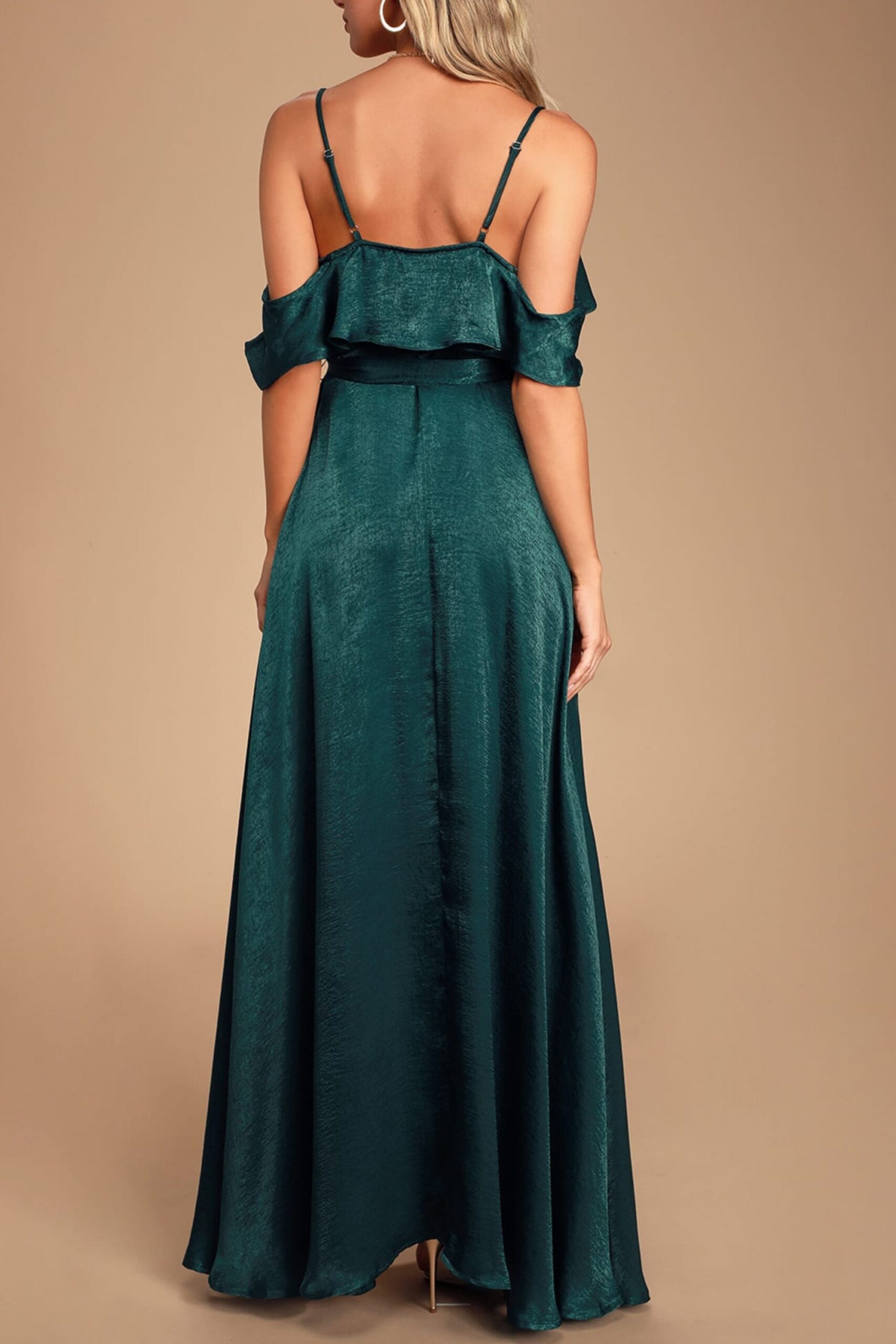 7_34296857-e7ba-4c3a-9069-b1880d7b6955 MORIAH EMERALD SATIN WRAP MAXI DRESS