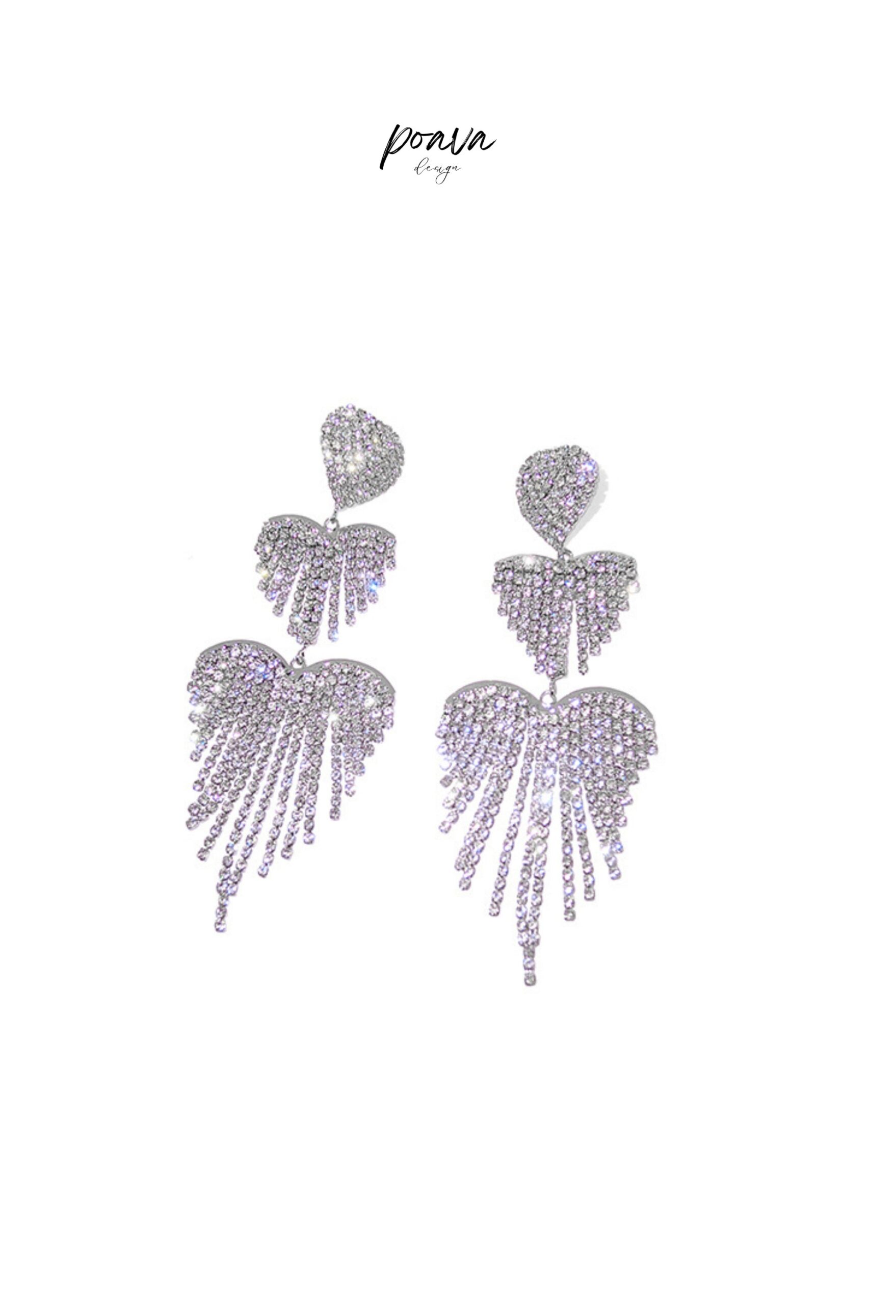 CRYSTAL DROP EARRINGS FOR WEDDING PARTY GLAM