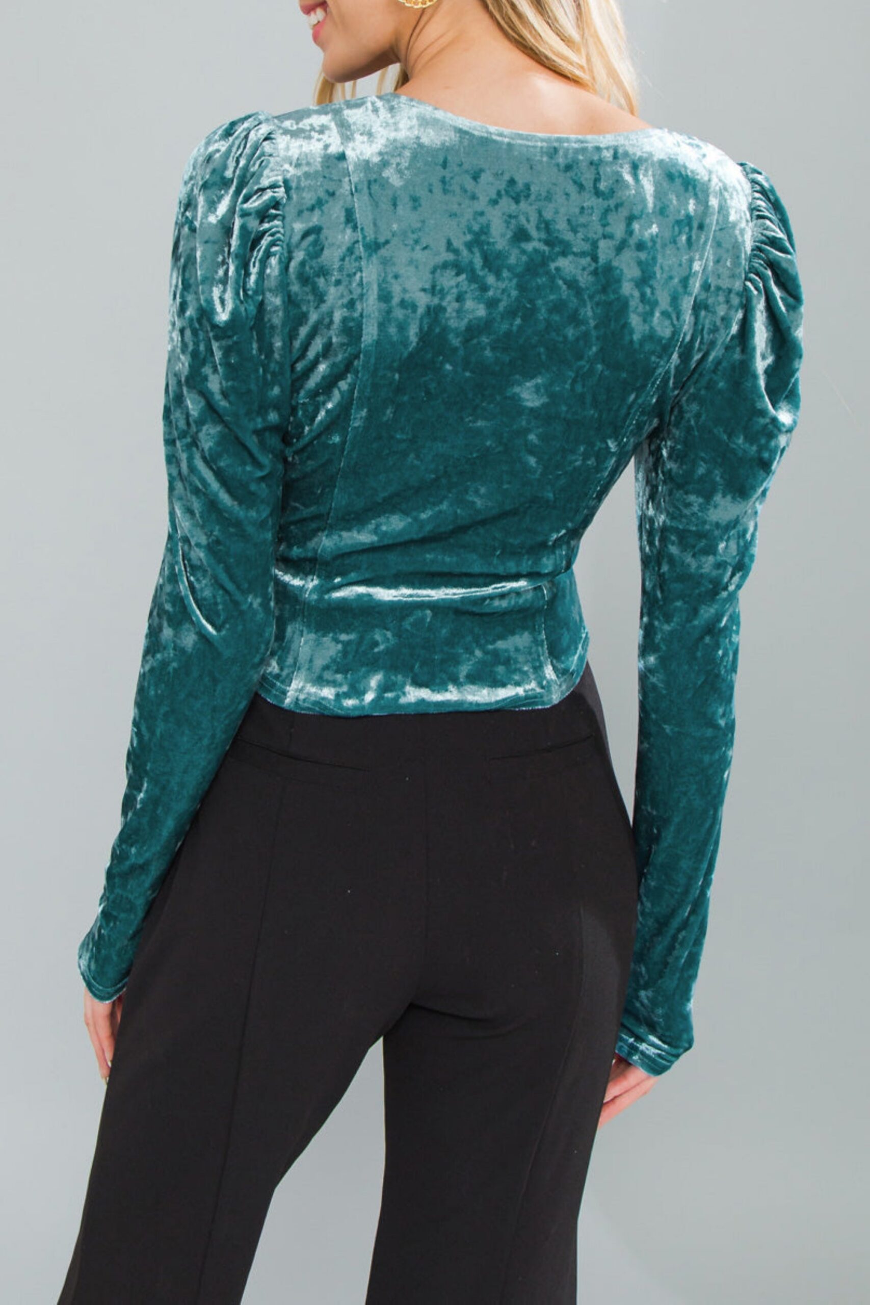 PUT ON A SHOW VELVET TOP, EVENING PARTY