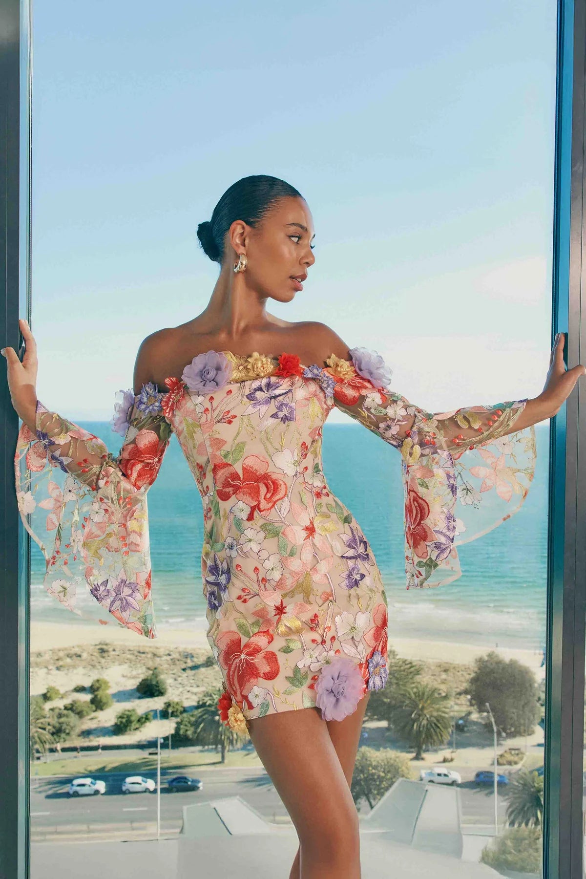 7d8d2ebf-2973-4ac3-9f32-423a33329b75 TABITHA OFF-SHOULDER FLORAL MINI DRESS