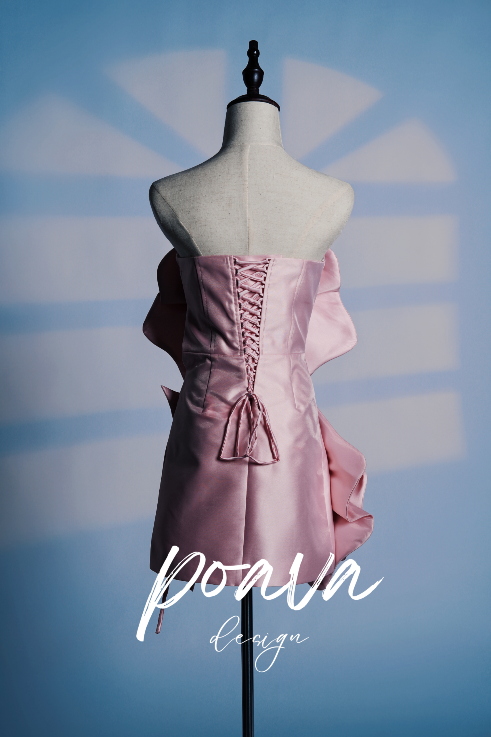 8 VOLUMINOUS FLOWER MIDI DRESS - PINK PARTY