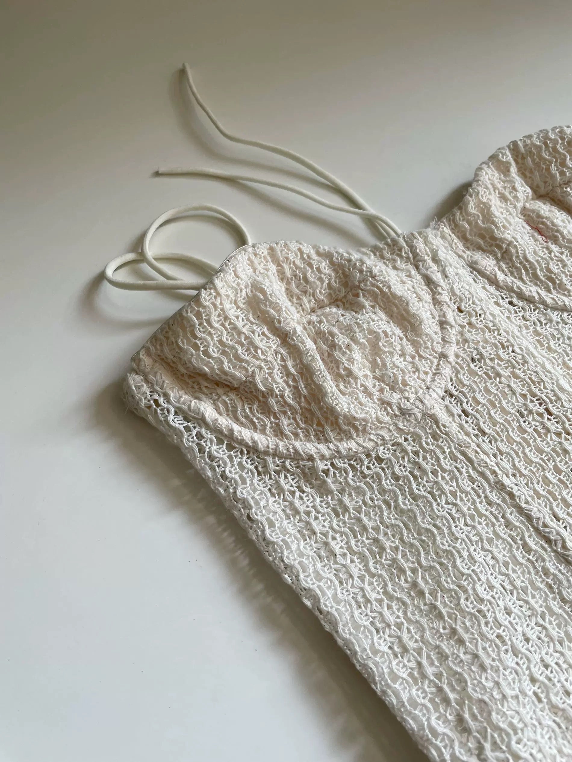 INES SHEER CROCHET CORSET TOP FOR NIGHT OUT