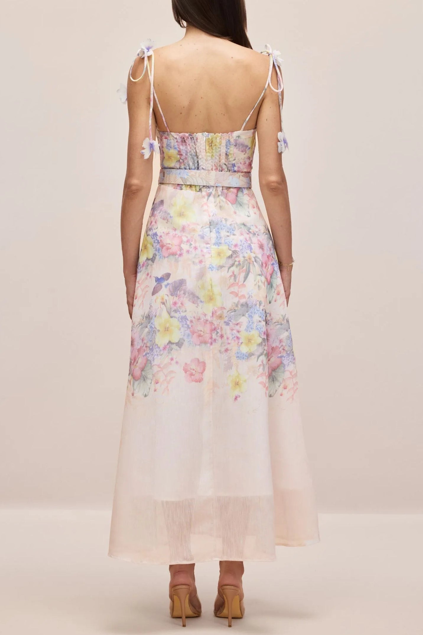 EMILY FLORAL CORSET MAXI DRESS FOR WEDDING