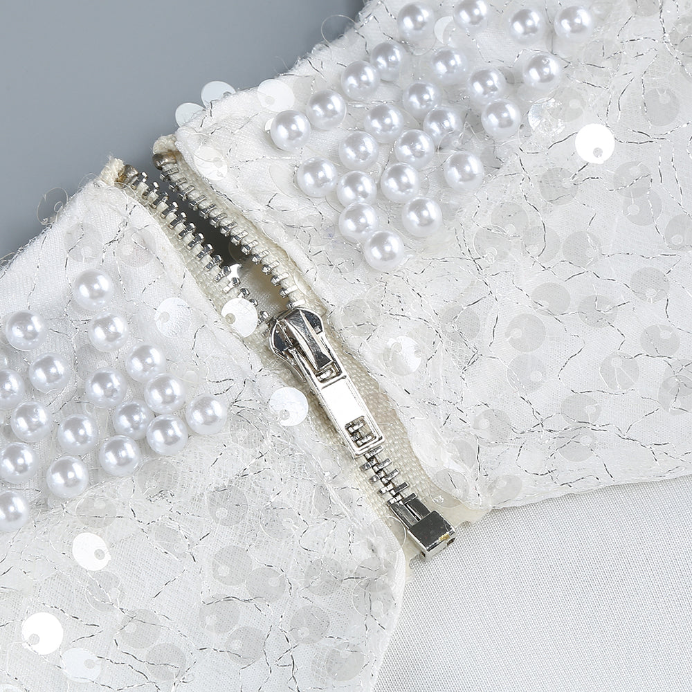 YVETTE PEARL SEQUIN MAXI DRESS FOR FORMAL EVENTS