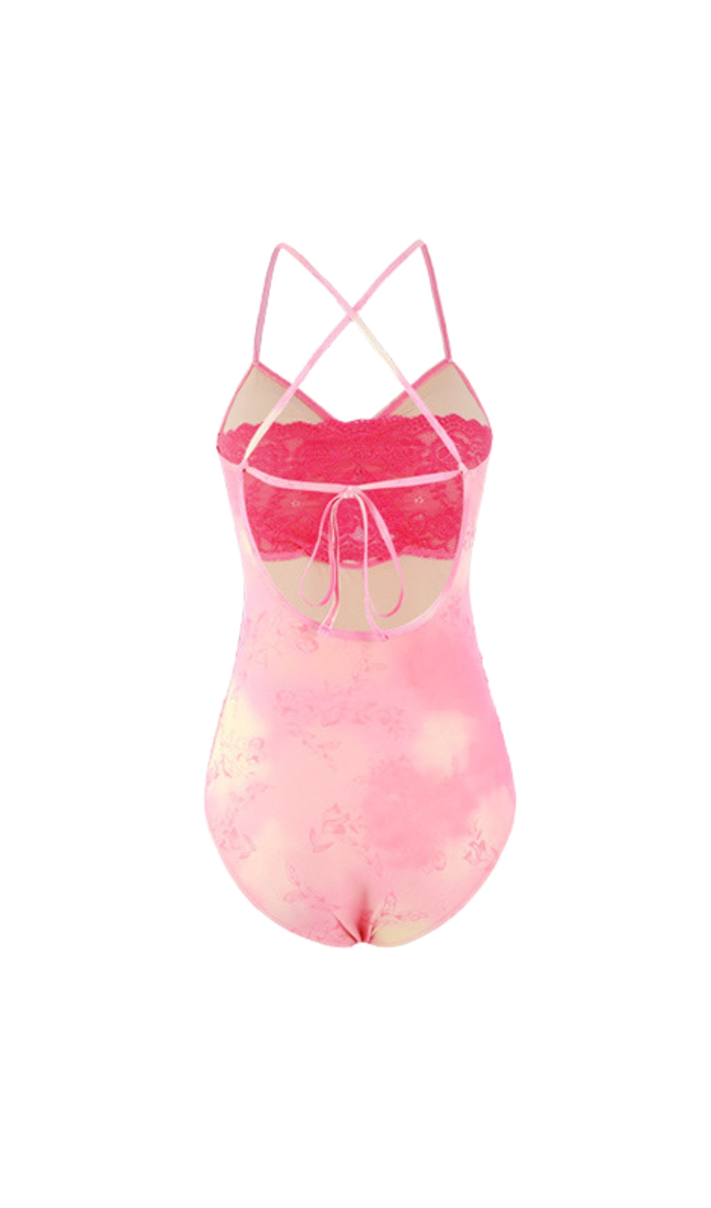 PINK RUFFLED ONE-PIECE SWIMSUIT FOR VACATION