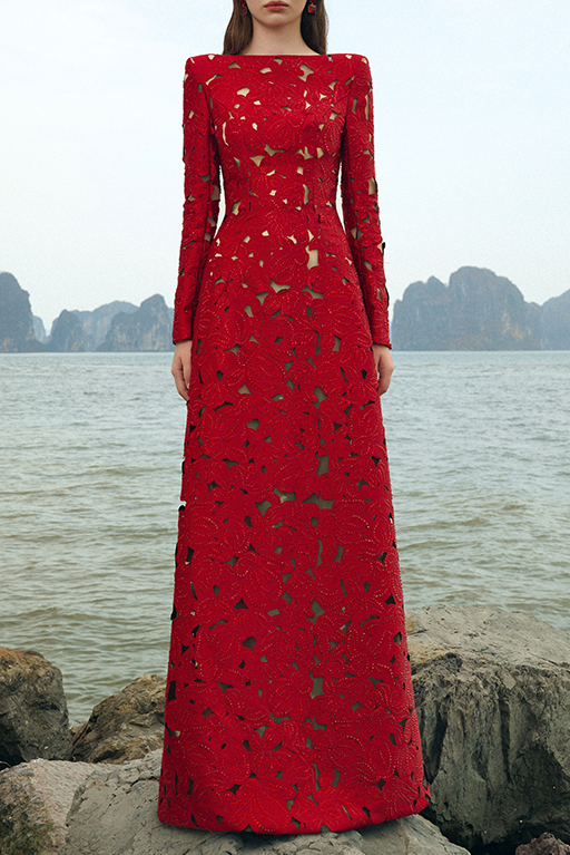 86_a0d74e65-b5b5-4273-8346-249f8c8007ba RHINESTONE BOAT NECK FLORAL LASERCUT MAXI DRESS - RED