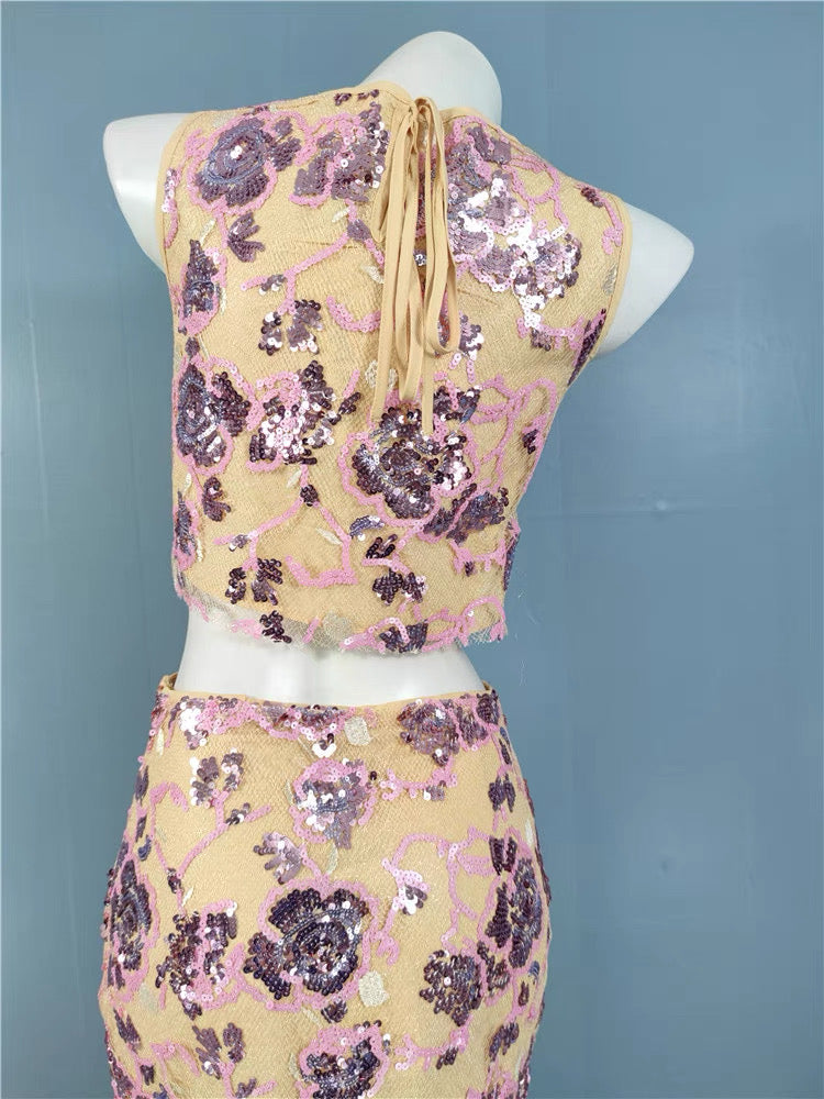 DAZZLING NIGHTS BODYCON SET FOR PARTY