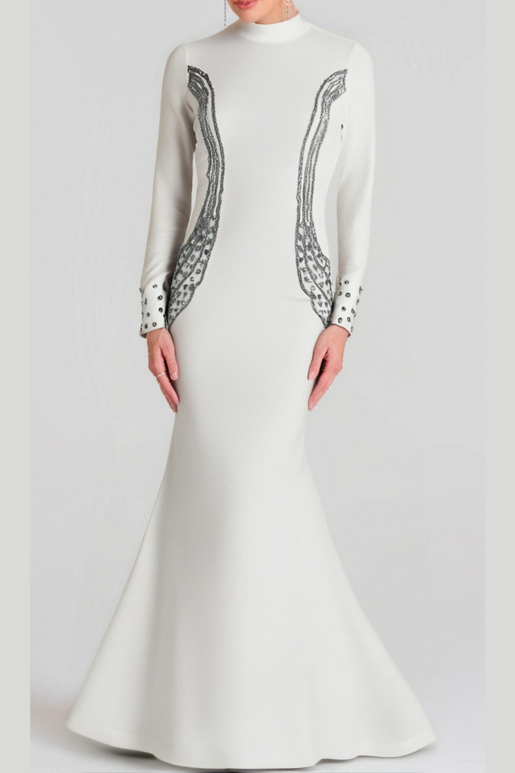 87_be031ad9-7646-4997-961a-5d832b4eff78 ASHLEY CRYSTAL BODYCON MAXI DRESS, WHITE, PARTY