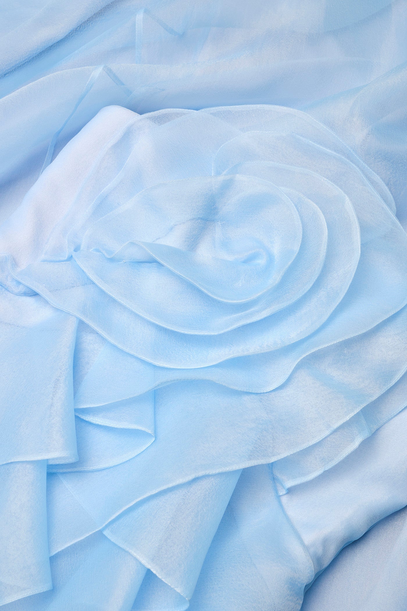 MANDY OFF-SHOULDER RUFFLE MAXI DRESS BLUE