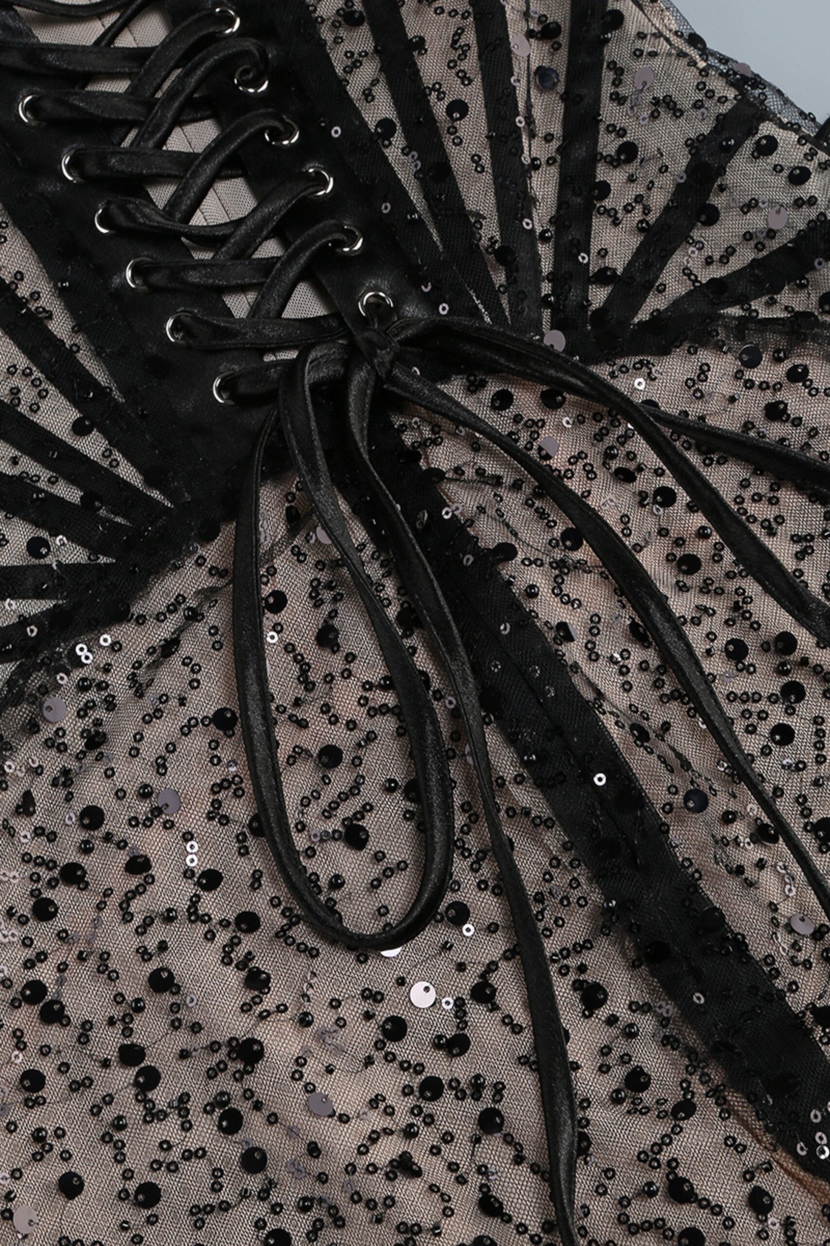 SEQUIN BLACK MINI DRESS FOR PARTY