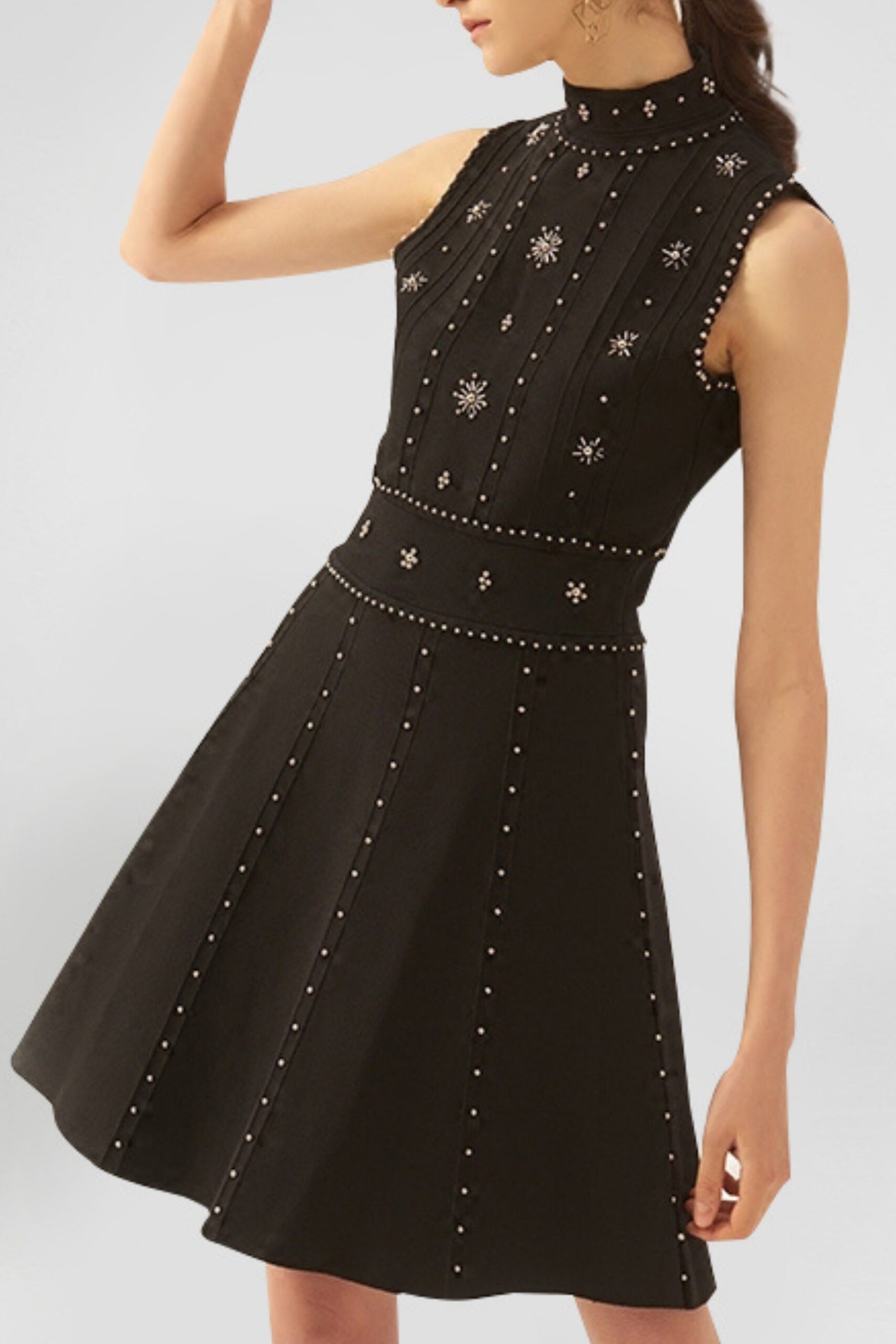 8_2828e067-099c-416d-a776-c90e7abaad96 EMBELLISHED SLEEVELESS MIDI DRESS BLACK