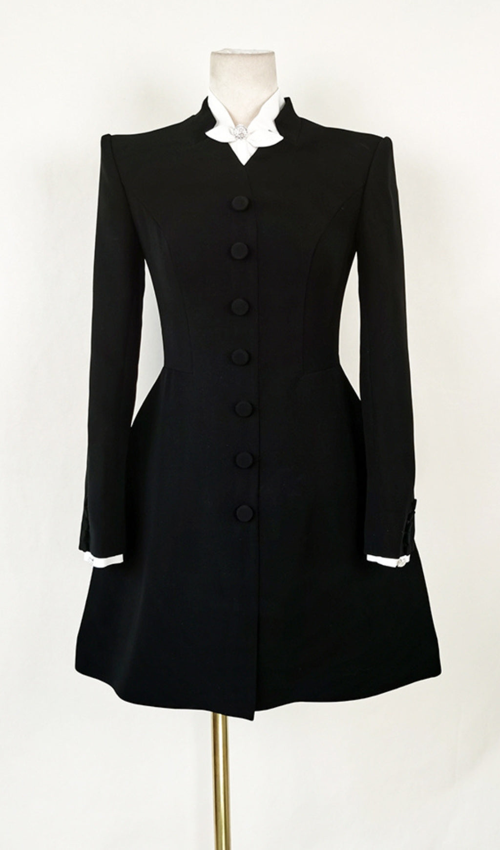 BOW TIE MINI DRESS BLACK COCKTAIL PARTY