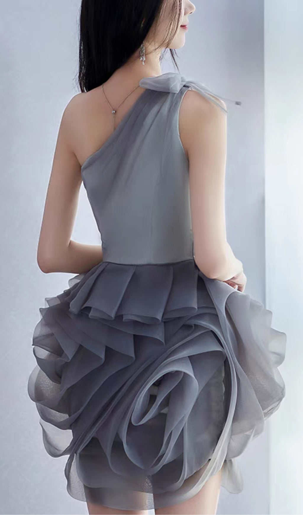 8_cd5e2504-87b1-4b44-9217-b2bc7e3fcb41 ONE SHOULDER MESH MINI DRESS GREY PARTY