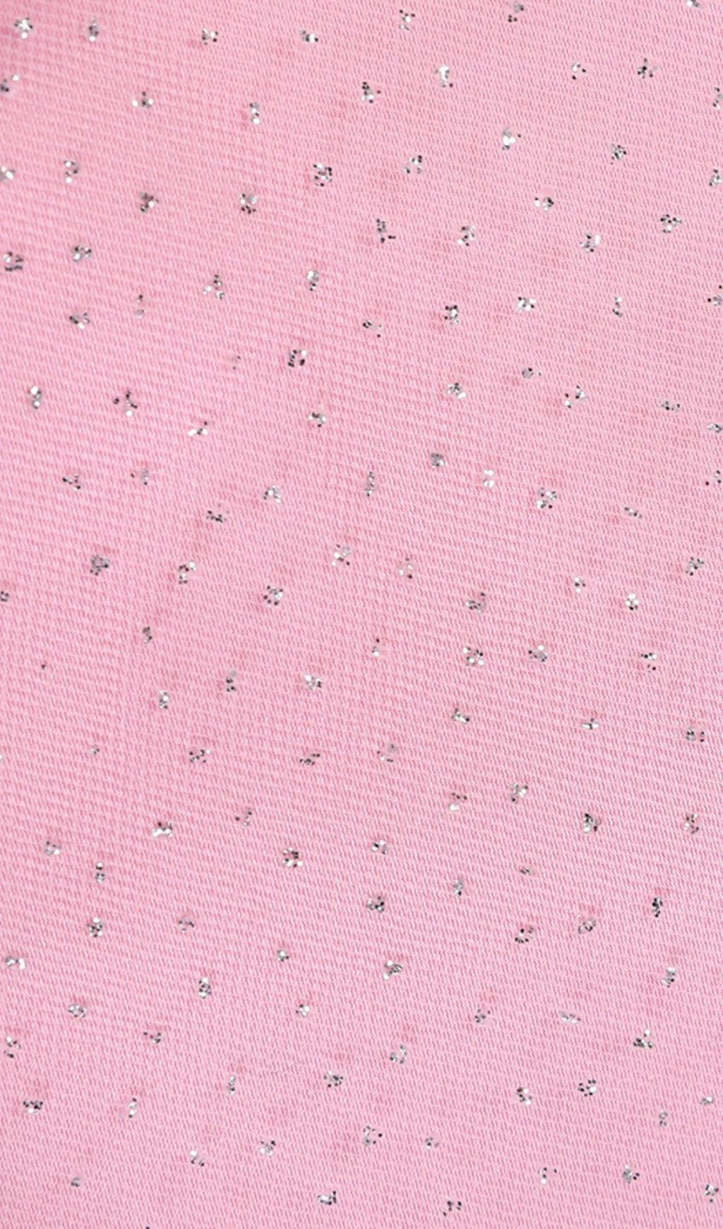 PINK OFF-SHOULDER BOW CORSET MINI DRESS