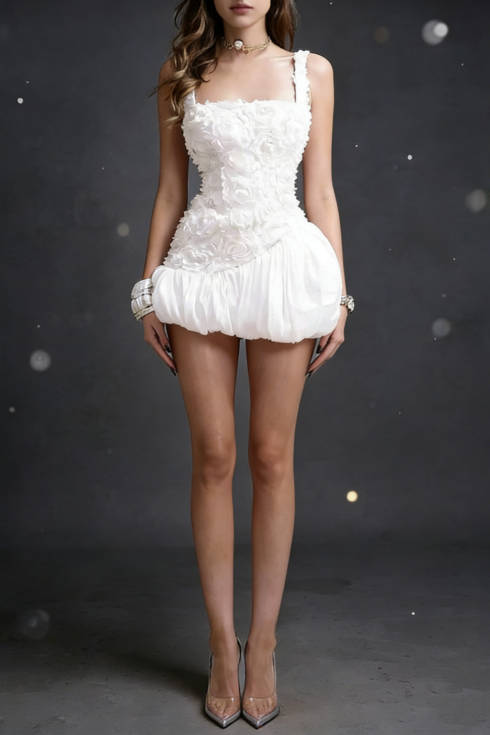 8_dd06e5e2-c35e-4dcb-b469-8090aa3ea9de JOCELYN PUFFY MINI DRESS WITH FLOWER EMBELLISHMENT