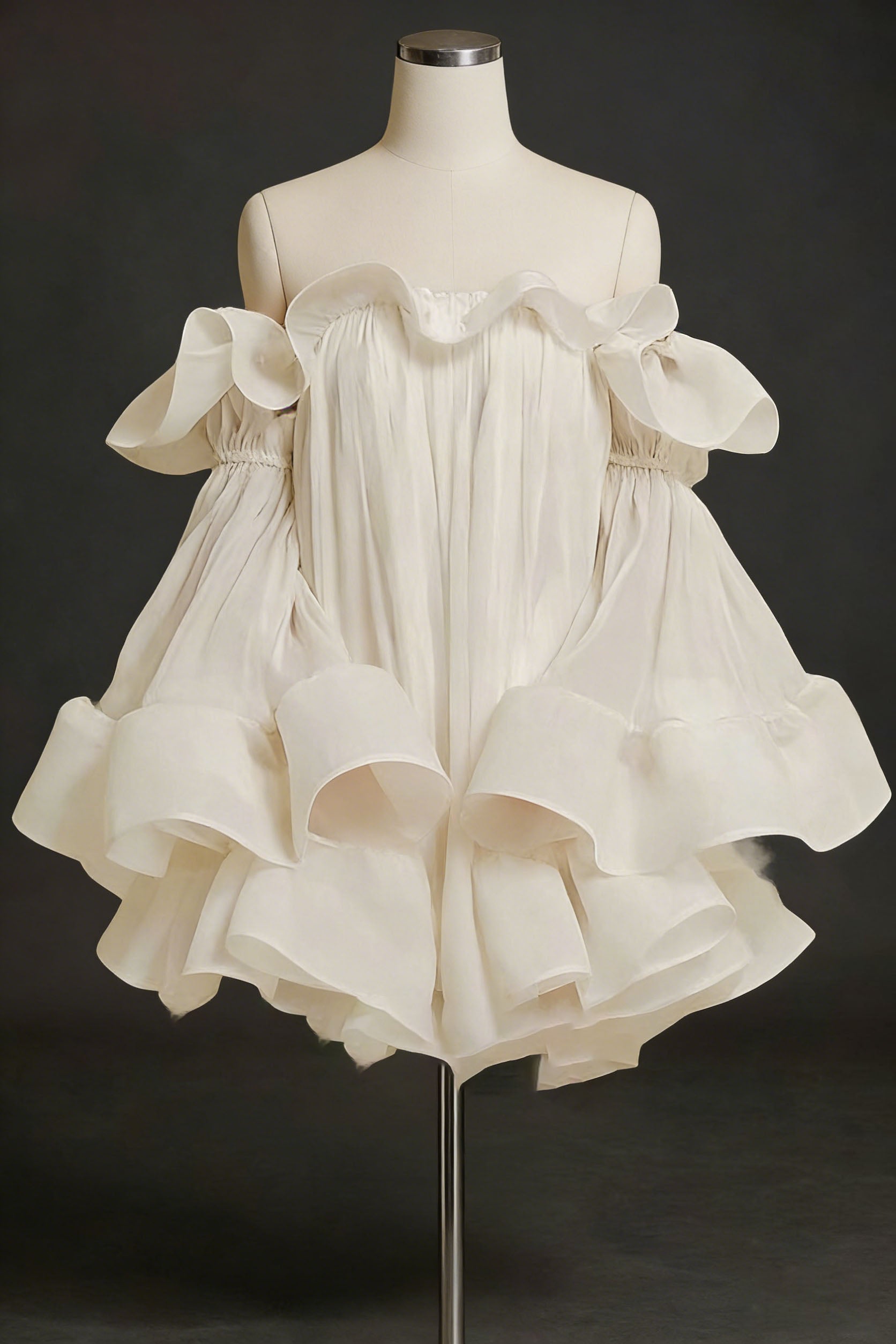 8_e383ab98-8e27-4f5d-b950-3ebfa45ac23e BERNICE WHITE RUFFLE CRINKLE MINI DRESS