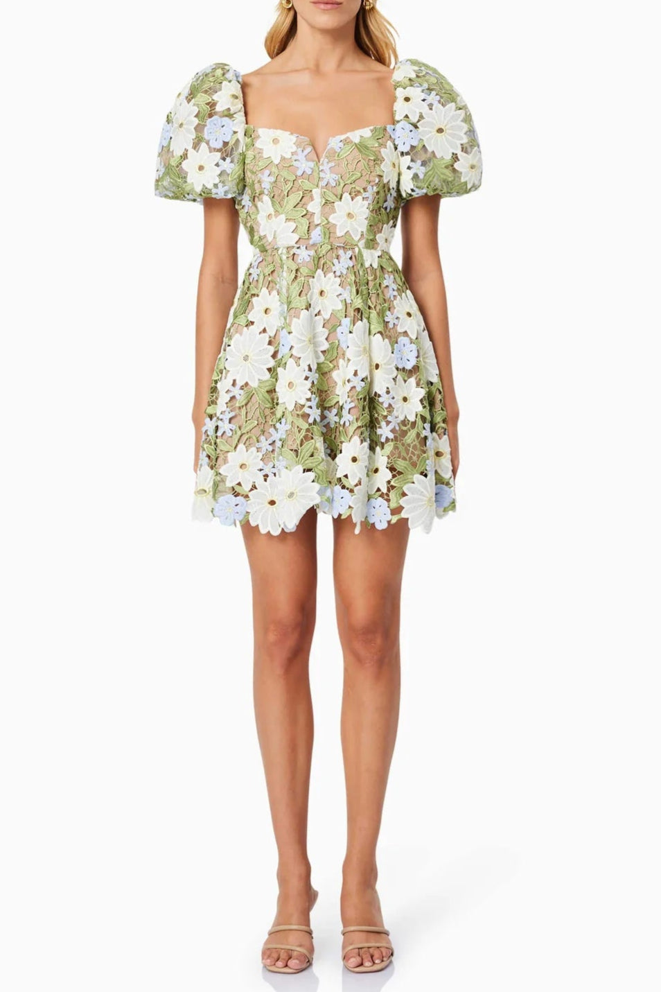 8a16191d-cba7-4f5b-bf30-0ebe8357d9d8 REBECCA GREEN LACE MINI DRESS FOR WEDDING GUEST