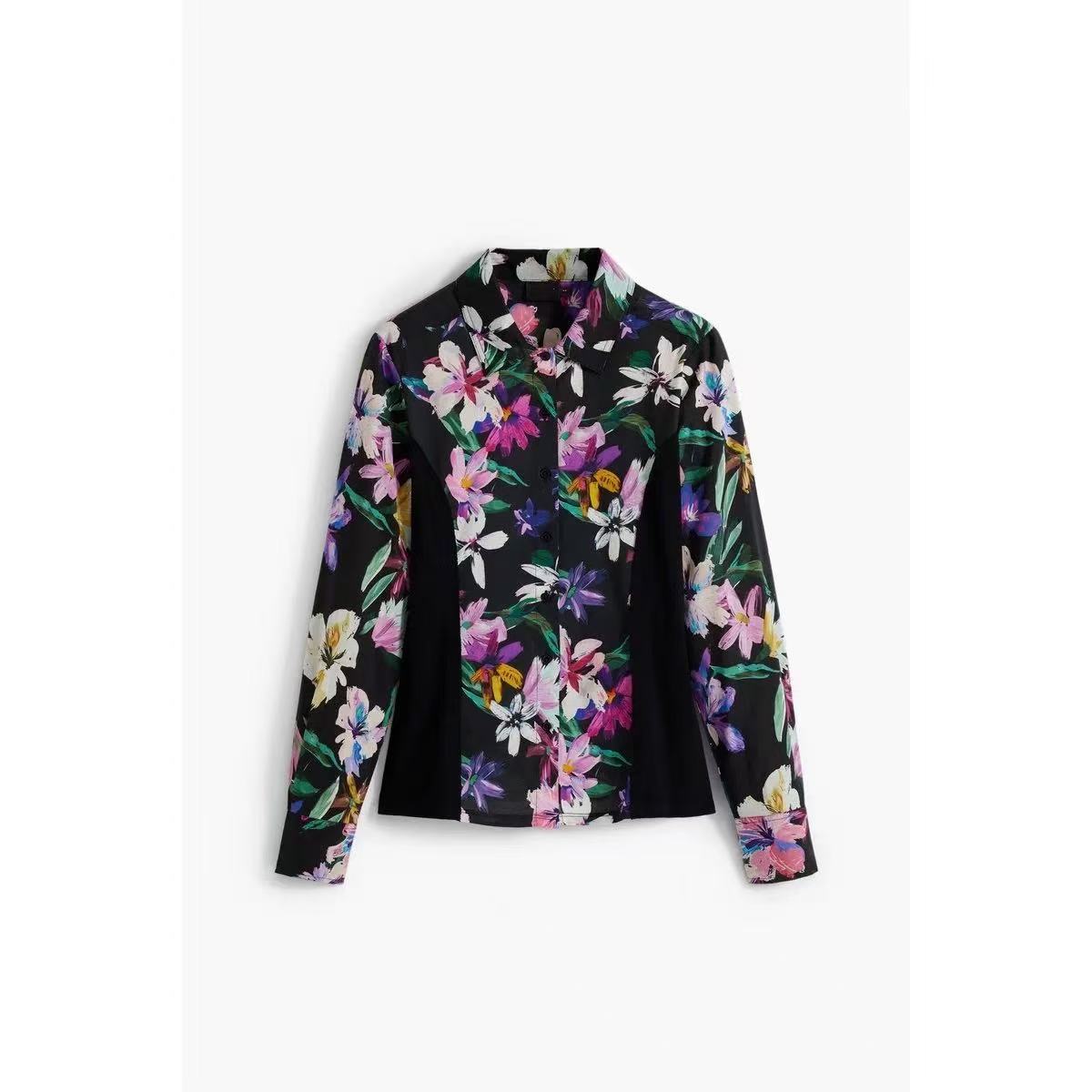 VIBRANT FLORAL LONG SLEEVE BUTTON-DOWN SHIRT