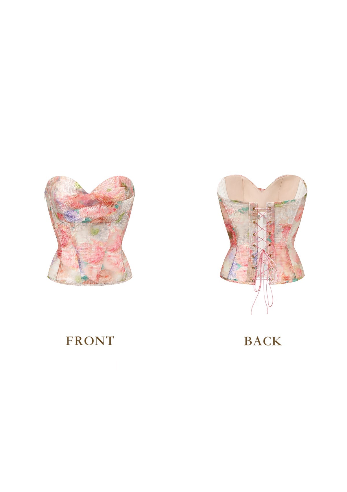FLORAL MIRROR CORSET SKIRT SET - ROMANTIC DATE NIGHT