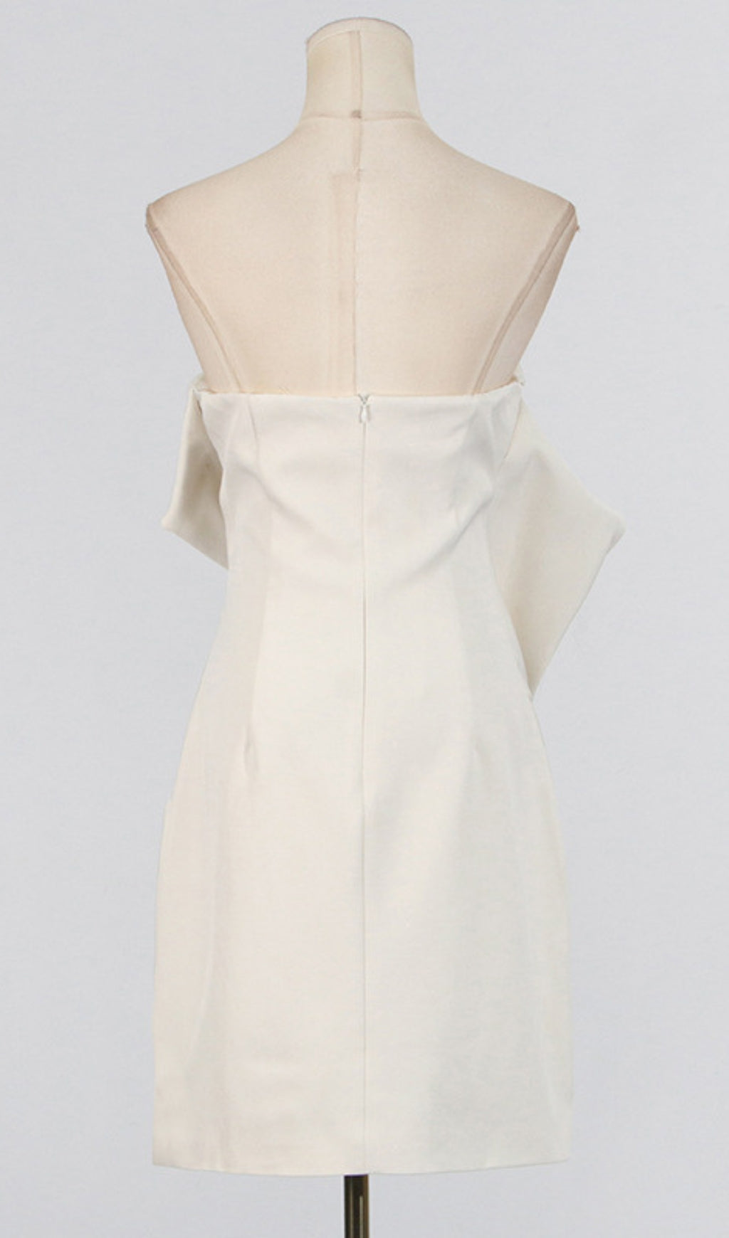 ALISA STRAPLESS FLOWER MINI DRESS APRICOT