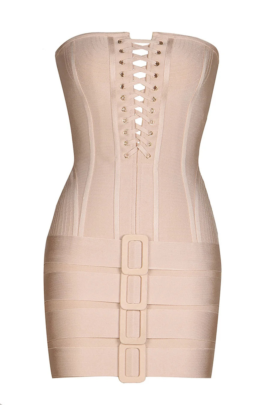 AUGUSTA BANDEAU MINI DRESS FOR SUMMER PARTIES
