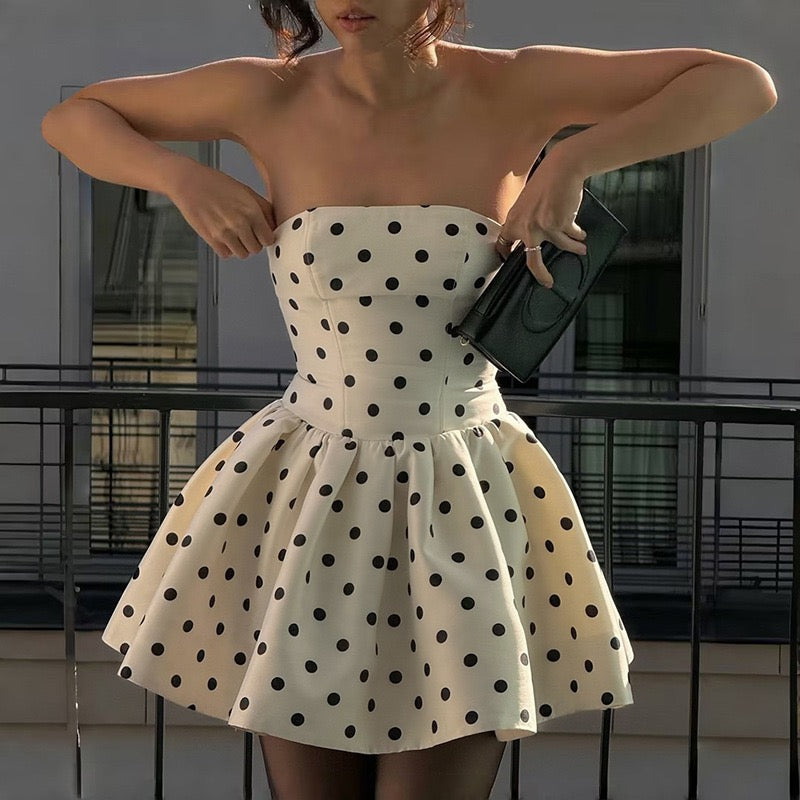 LUMI STRAPLESS MINI DRESS FOR COCKTAIL PARTY
