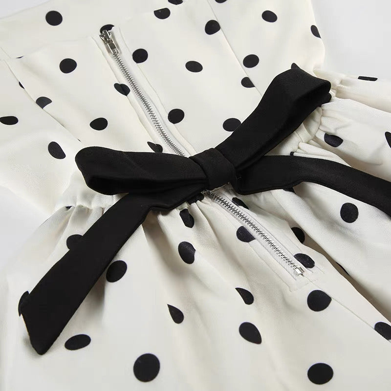 LUMI DOT STRAPLESS MINI DRESS FOR PARTY