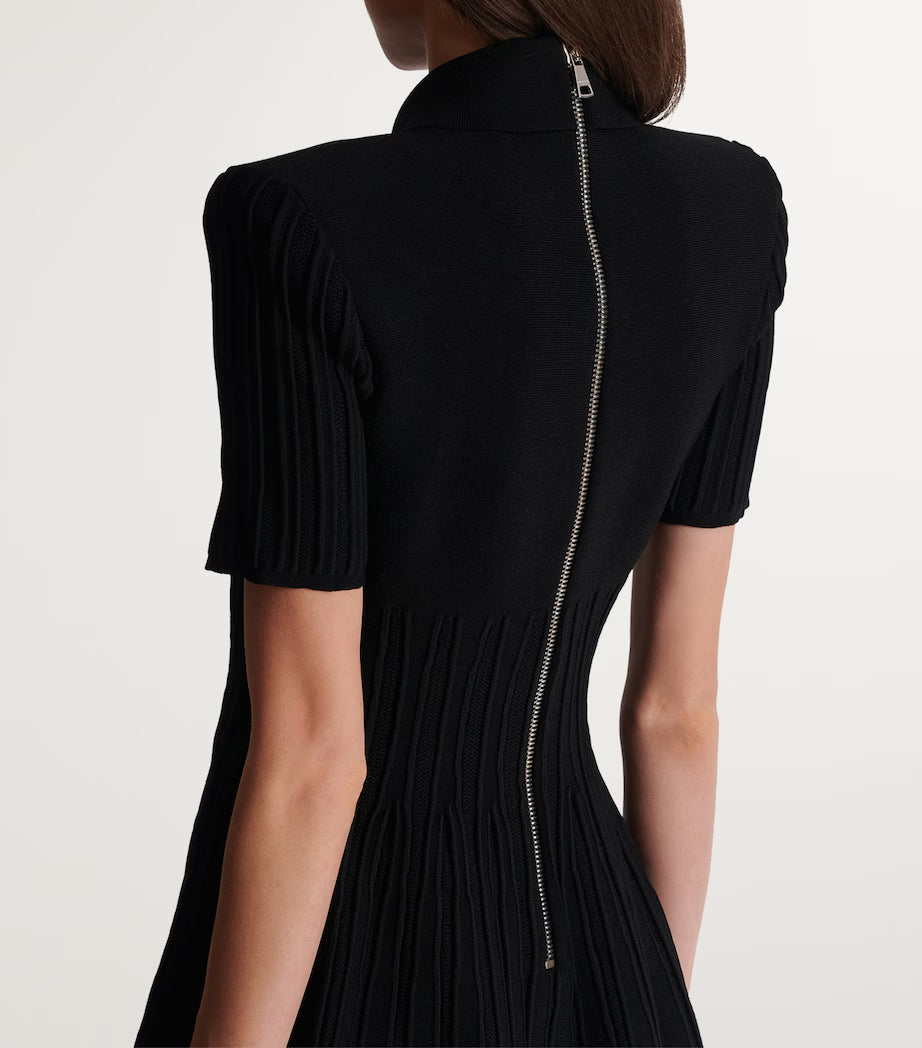 KRISTIN BLACK KNIT MINI DRESS, COCKTAIL PARTY