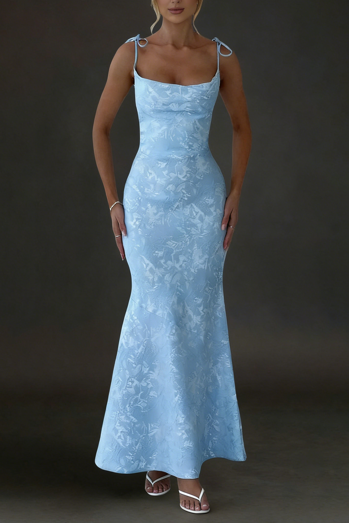 93 WHITNEY MAXI DRESS IN BLUE