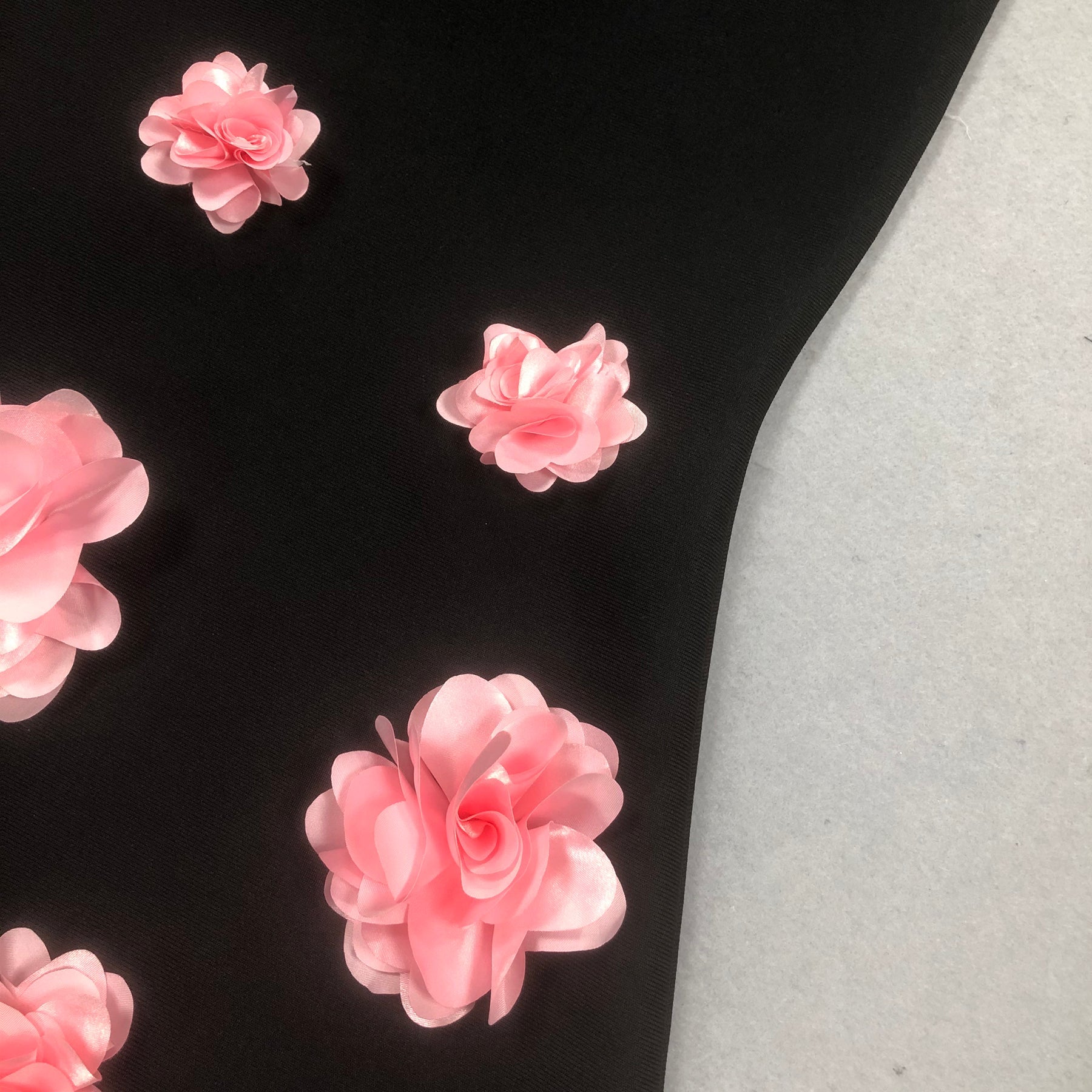 FLORAL STRAPLESS MAXI DRESS, BLACK, WEDDING GUEST