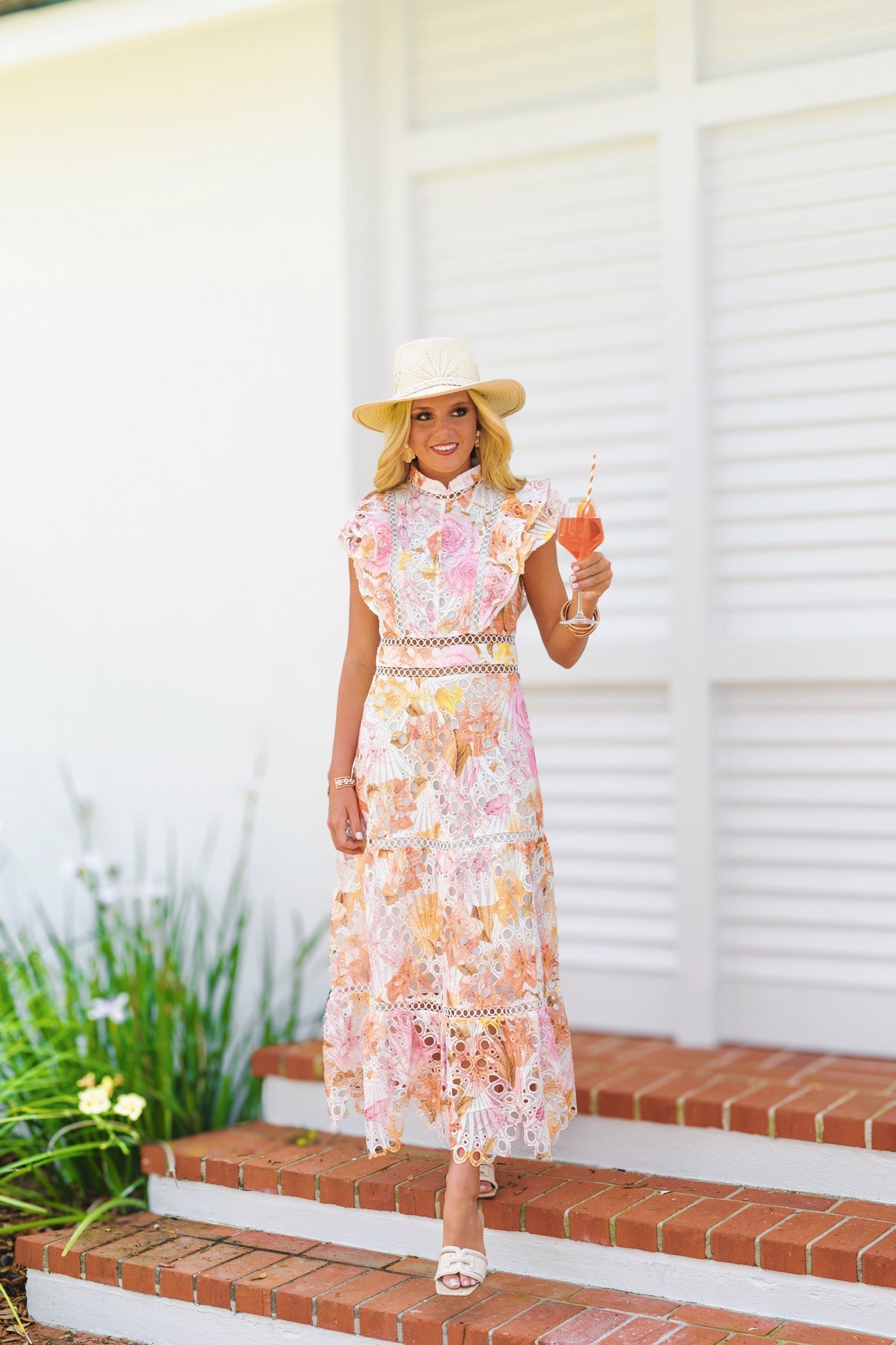 9B2CEF8C-FFD1-4B43-822F-F9C0792C59F2 ANNA SLEEVELESS RUFFLE DRESS - ORANGE