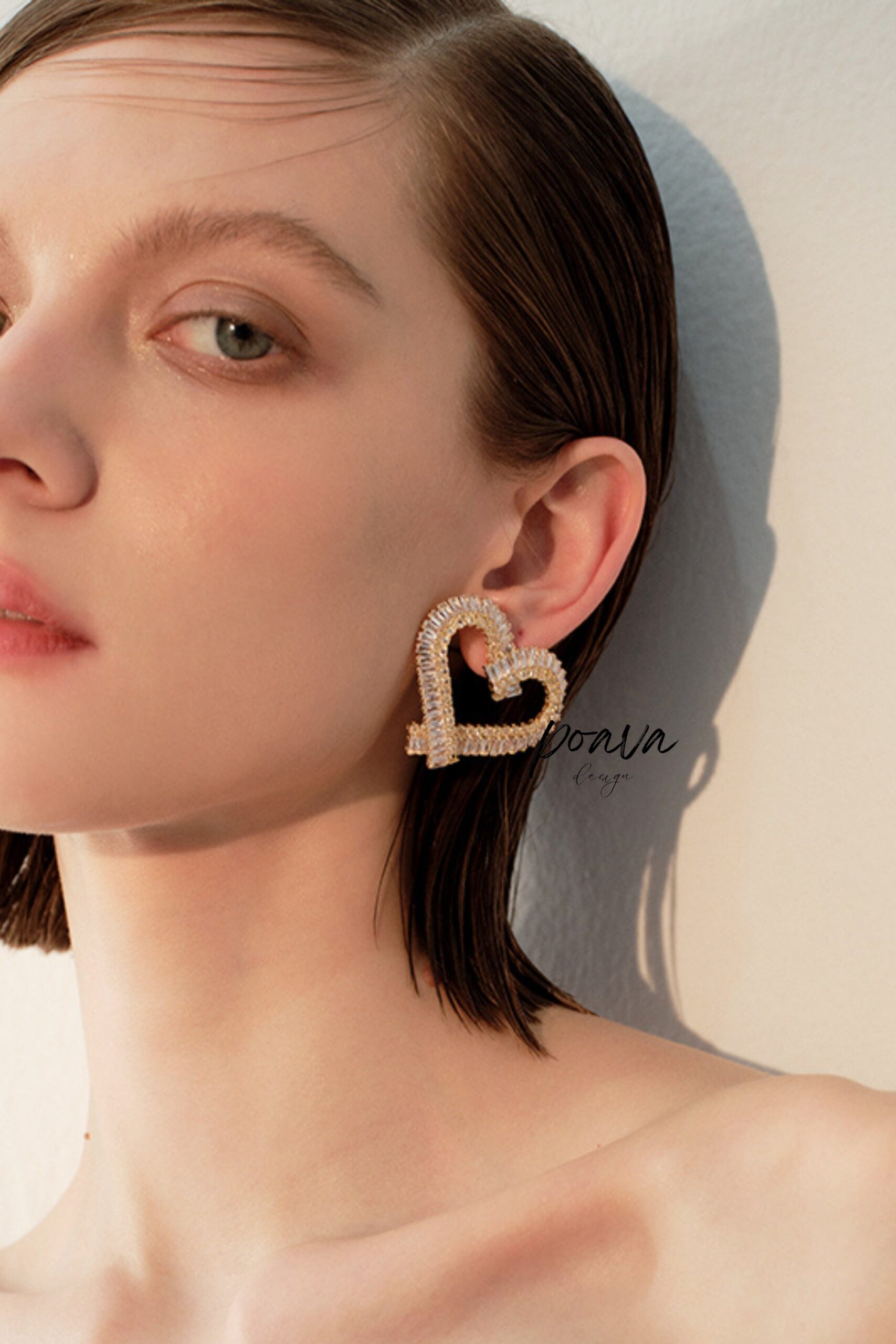 GLOD CRYSTAL DROP EARRINGS FOR WEDDING PARTY