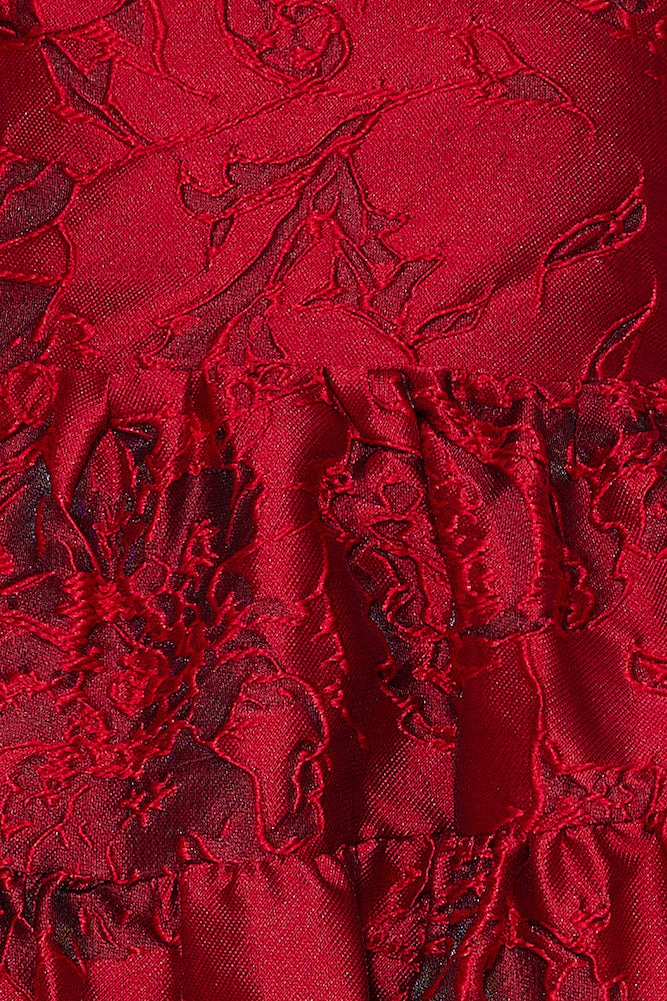 JACQUARD DOPAMINE SLIP MINI DRESS FOR PARTY