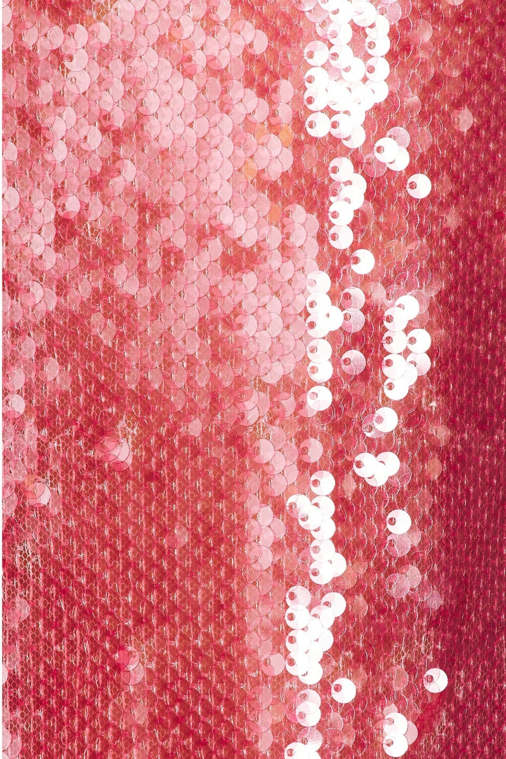 ZORA SHEER SEQUIN V-NECK GOWN PINK RED