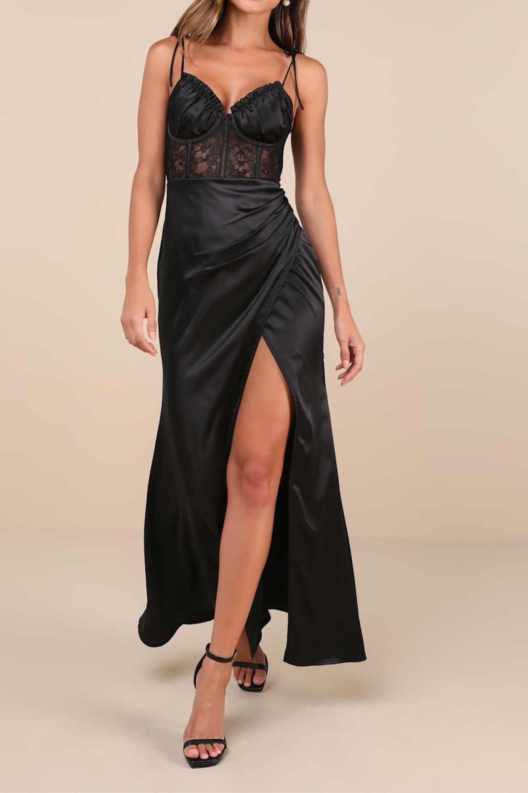 9_c8dfaf1a-f192-4154-95bb-282fc625a4bb AURA BLACK SATIN LACE BUSTIER MAXI DRESS