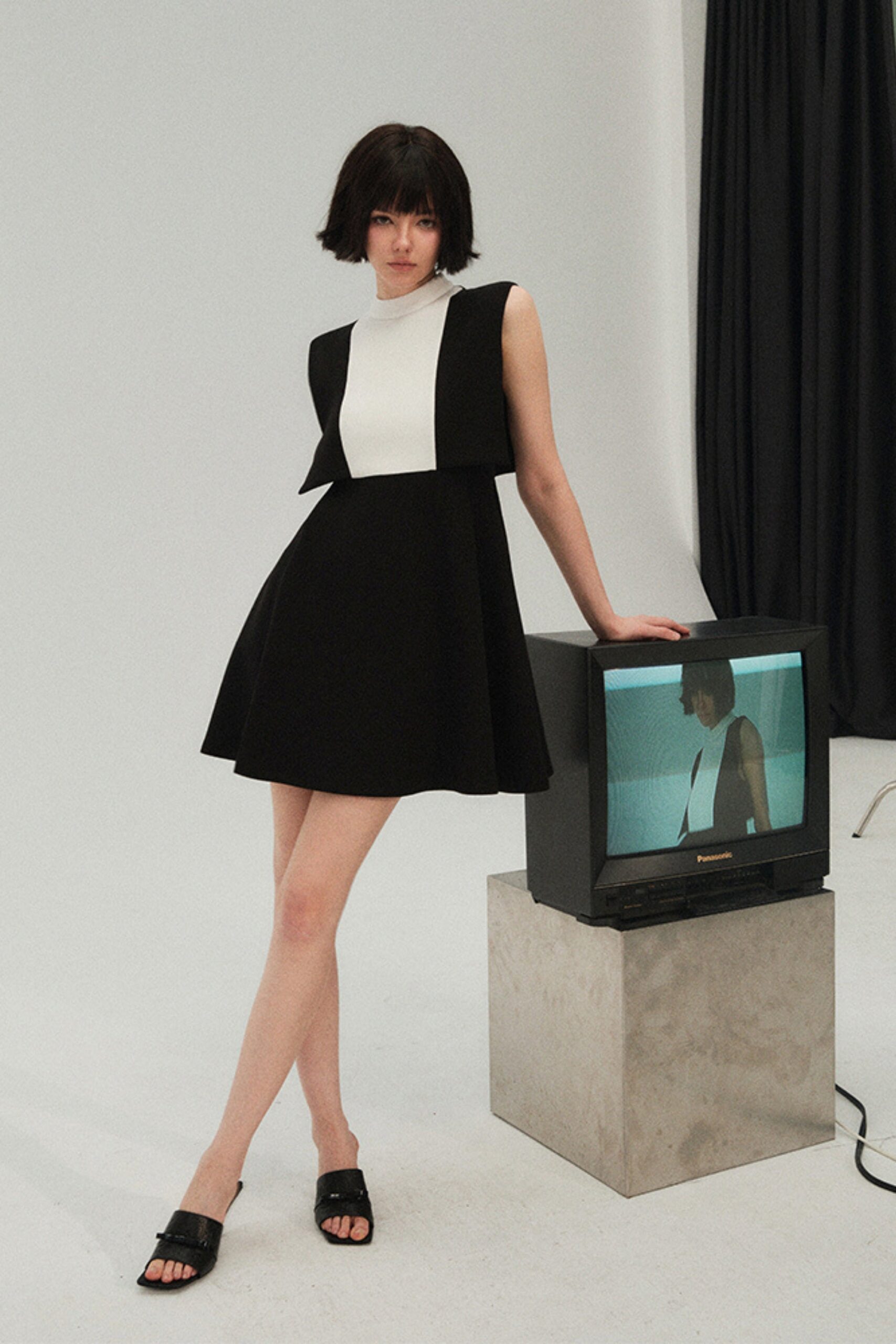 BLACK STRAPLESS MINI DRESS, PARTY BODYCON