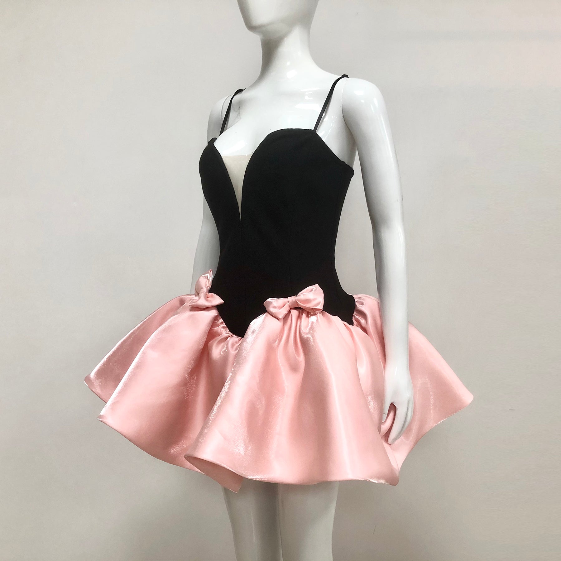 VALERIE TWO-TONE BOW DRESS FOR COCKTAIL PARTY