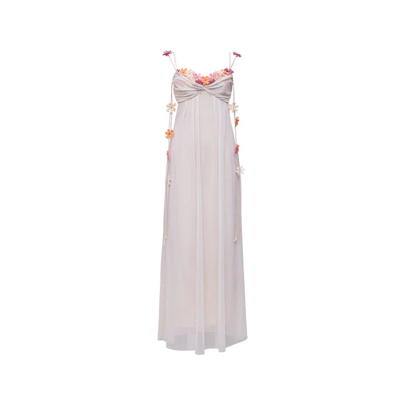 FARAH FLORAL MAXI DRESS IVORY - BOHO WEDDING GUEST