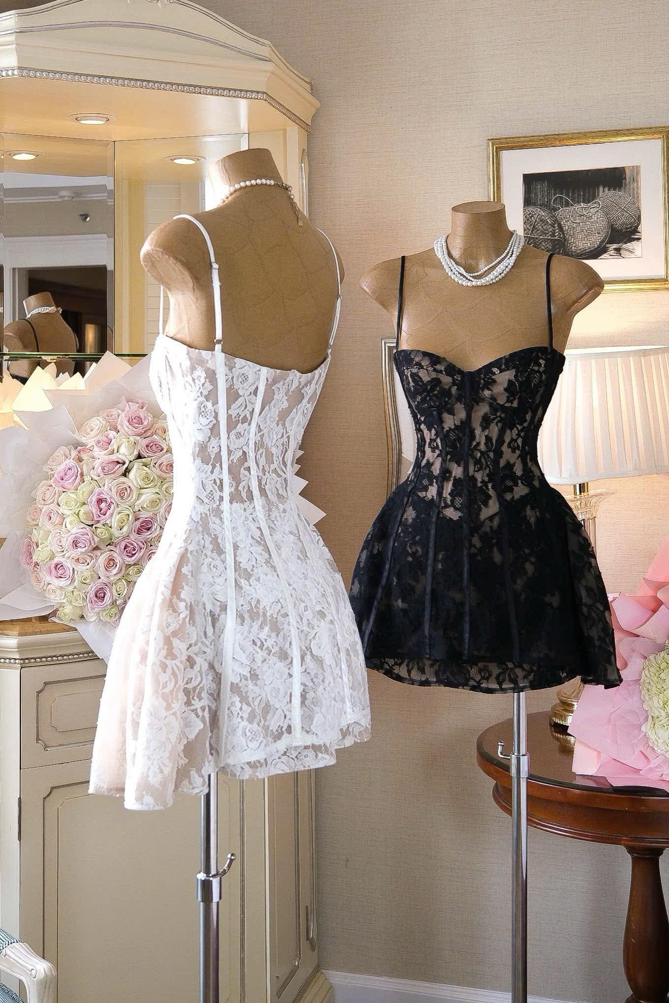 ALESSIA LACE MINI DRESS FOR COCKTAIL PARTY