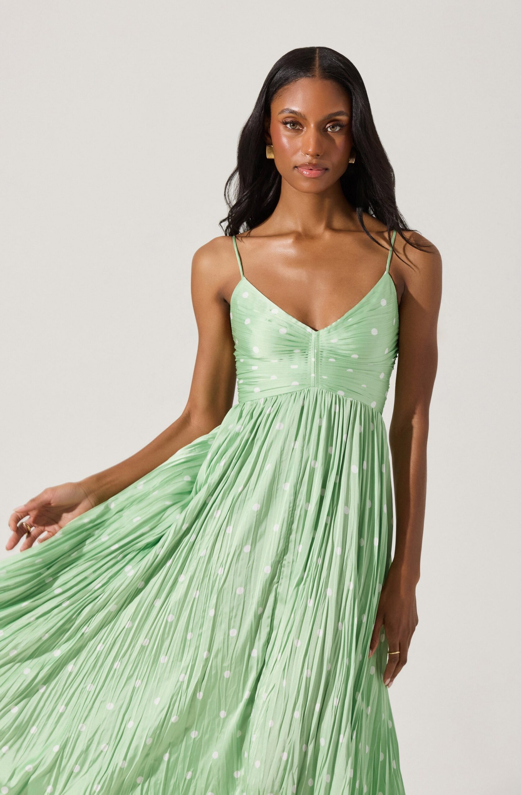MAEVE PLEATED MIDI DRESS FOR WEDDING GUEST