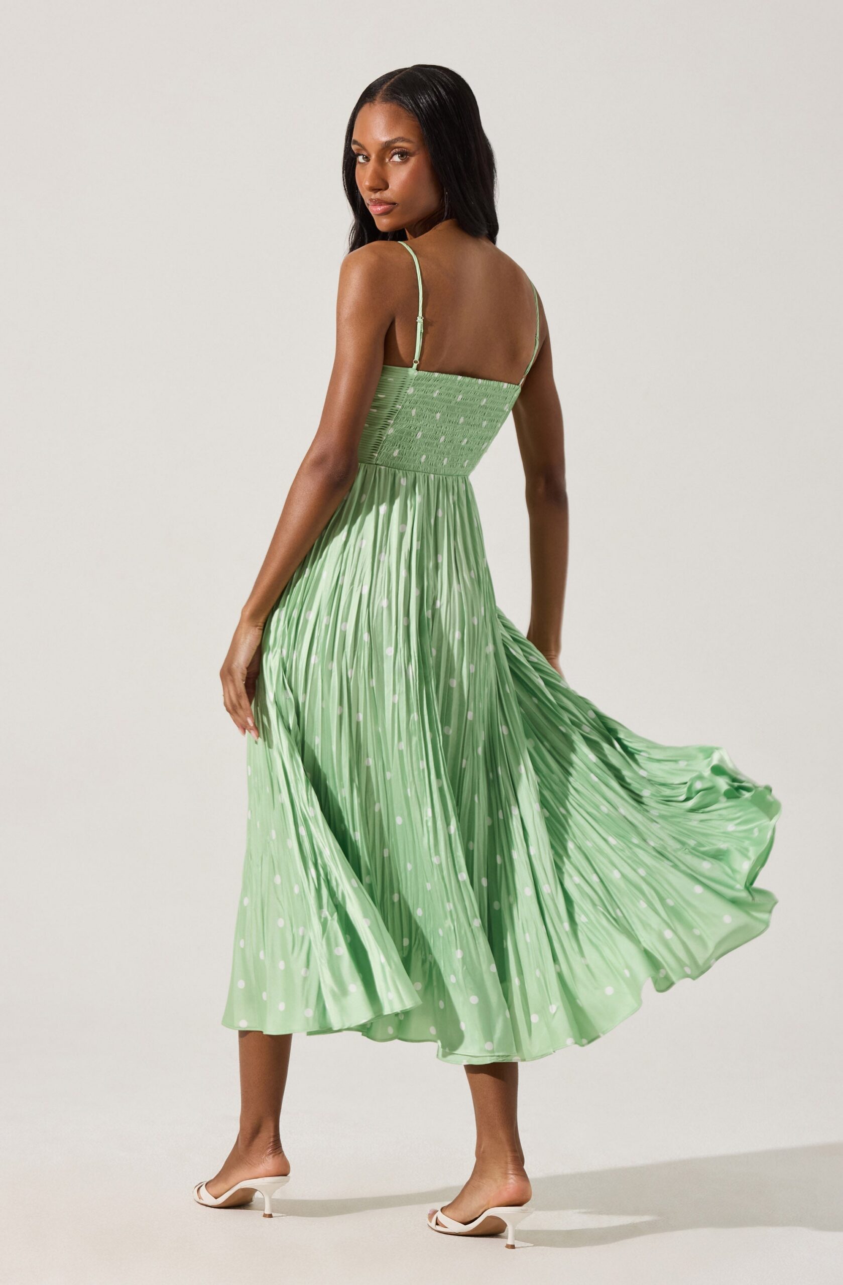 MAEVE PLEATED MIDI DRESS FOR WEDDING GUEST