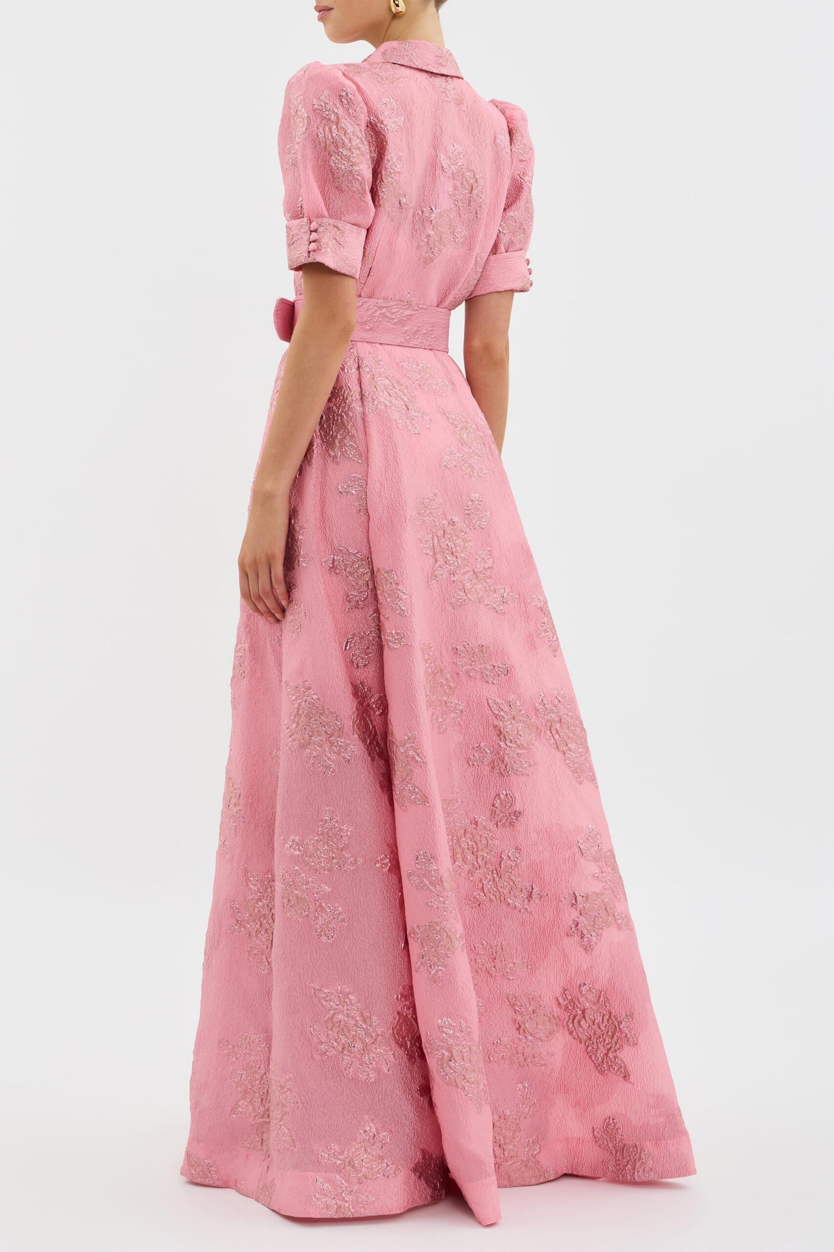 ANNETTE PINK FLORAL EMBELLISHED GOWN