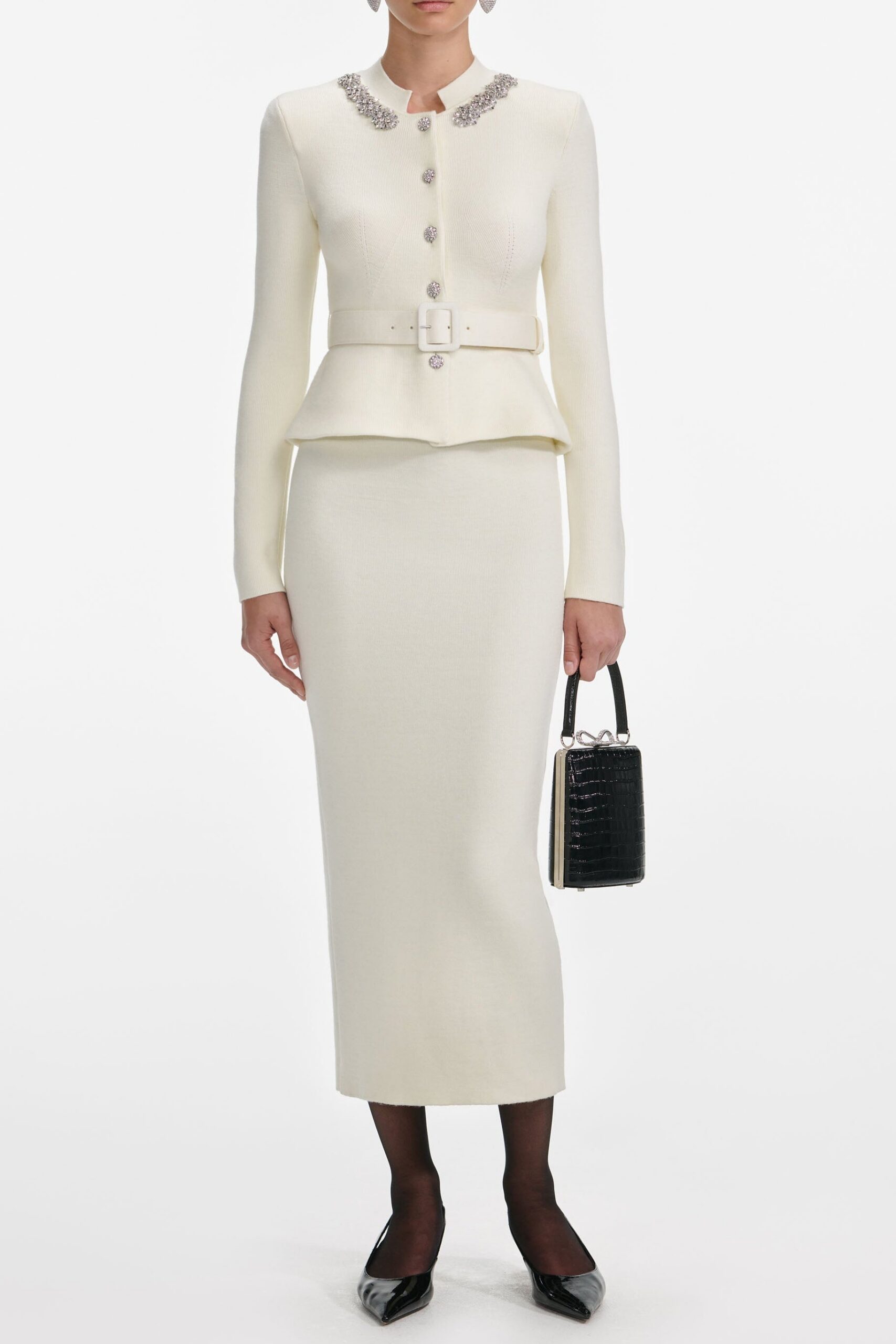 AW25-138M-C_1 HARRIET CREAM PEPLUM KNIT MIDI DRESS