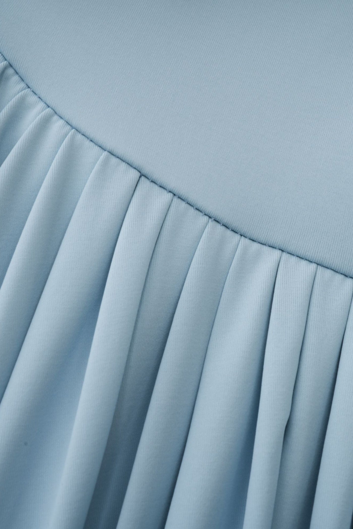 ASYMMETRIC DRAPED MAXI DRESS - BABY BLUE