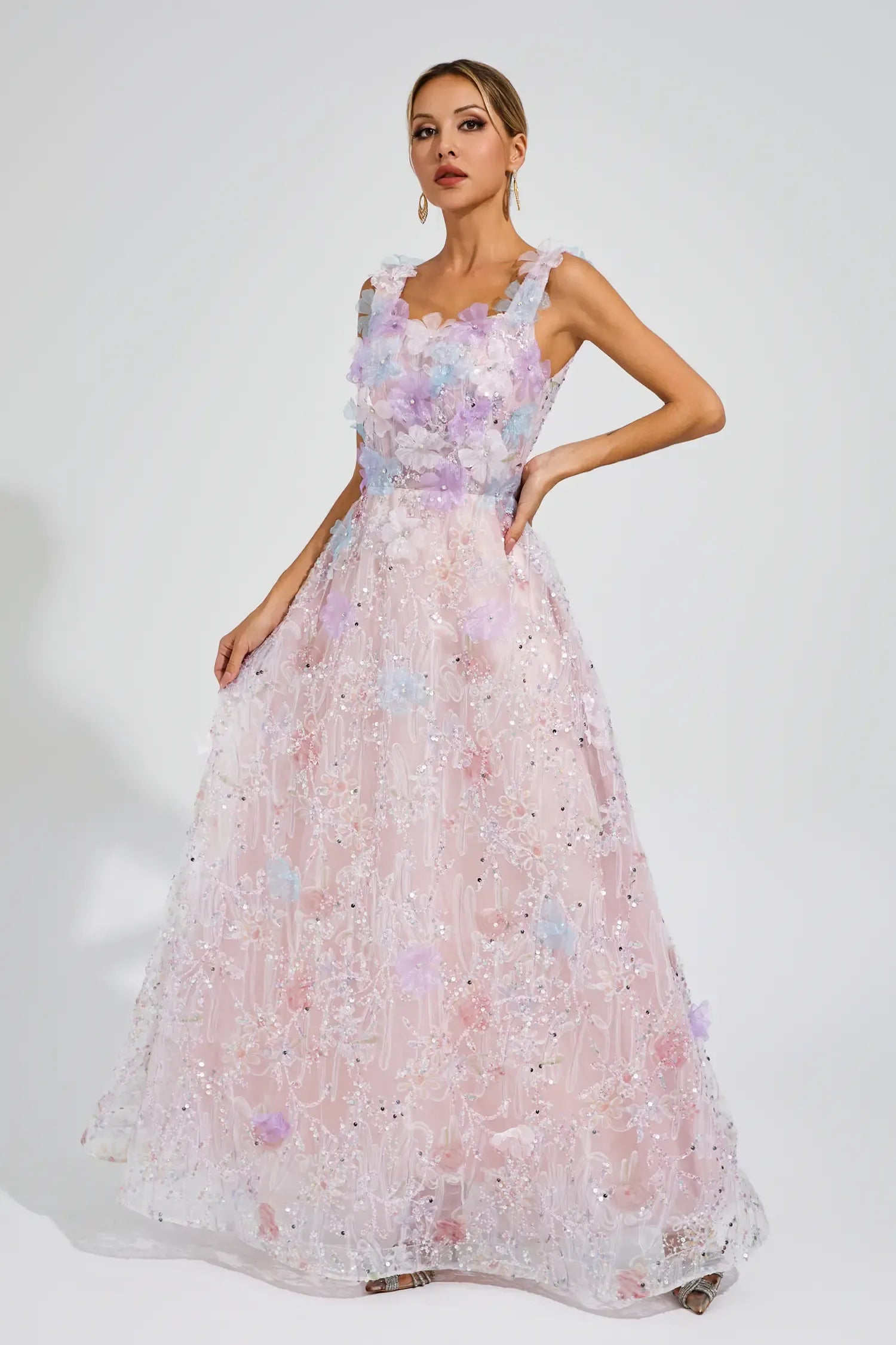 JANELLE MAXI DRESS, ELEGANT A-LINE COCKTAIL GOWN