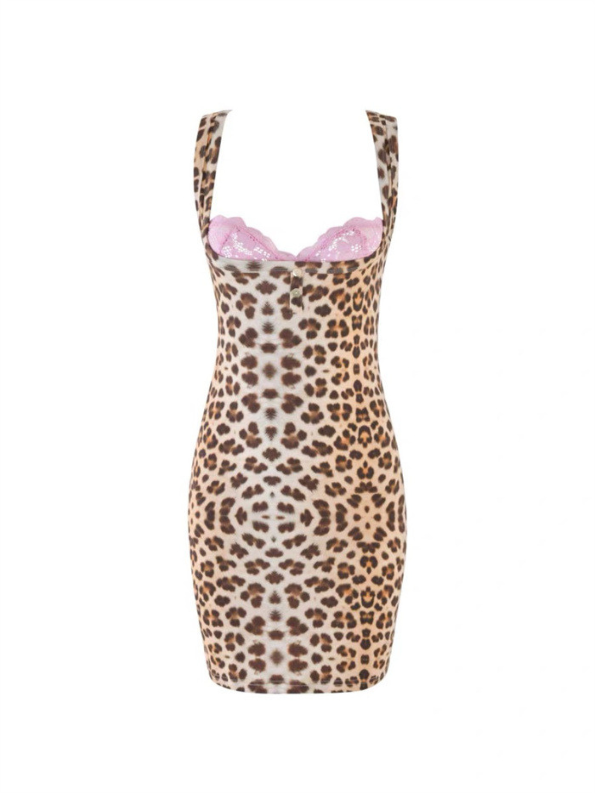 SLEEVELESS LEOPARD MINI DRESS FOR PARTY NIGHT